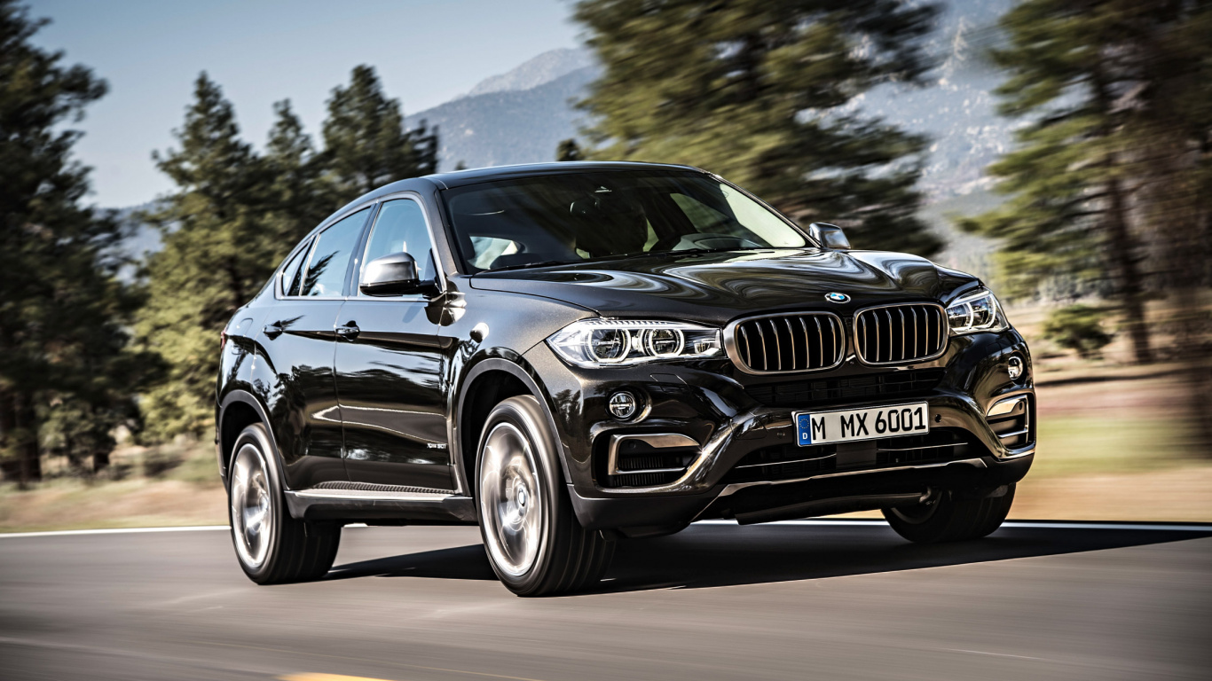 Обои bmw x6, 2016 БМВ Х6, bmw, авто, 2015 БМВ Х6 xDrive35i в разрешении 1366x768