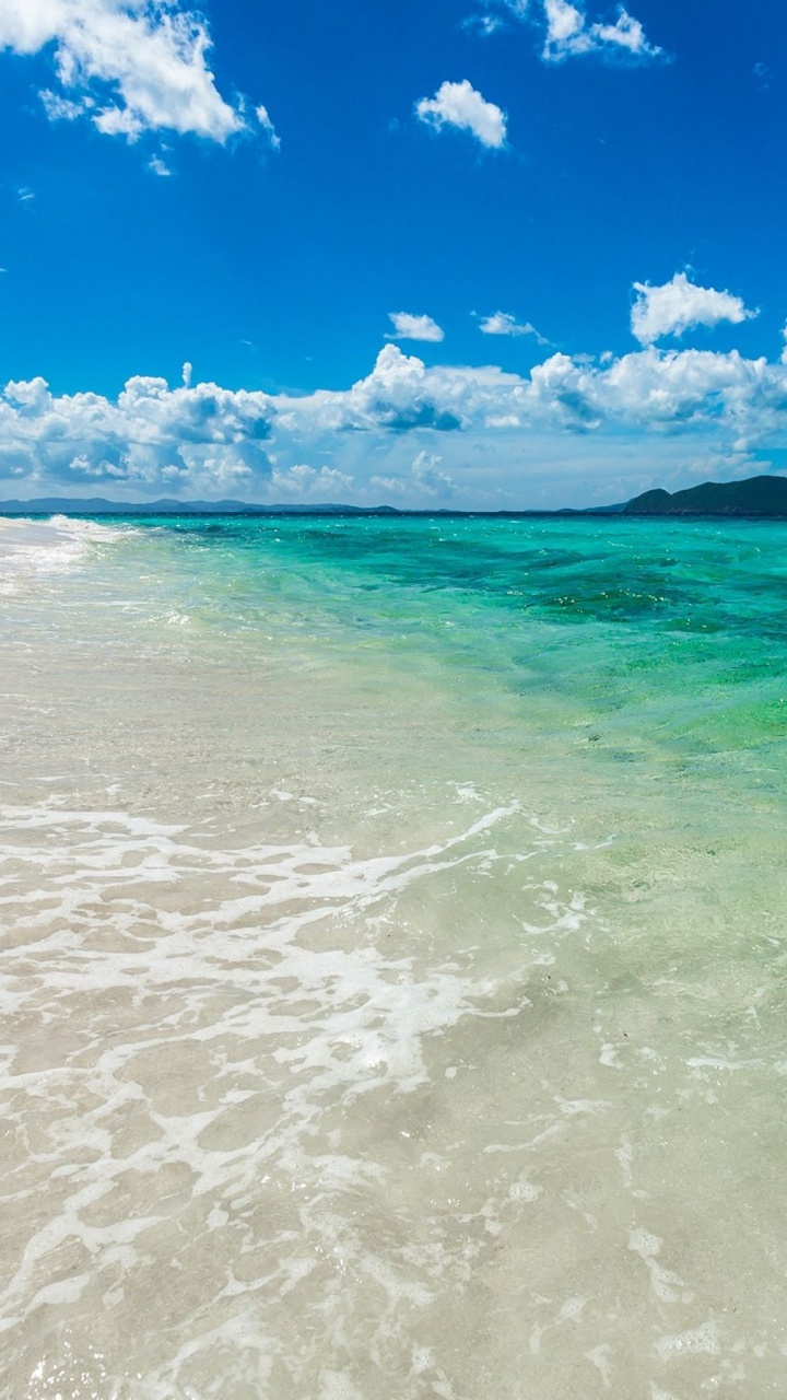 Обои море, океан, волна, пляж, берег в разрешении 720x1280