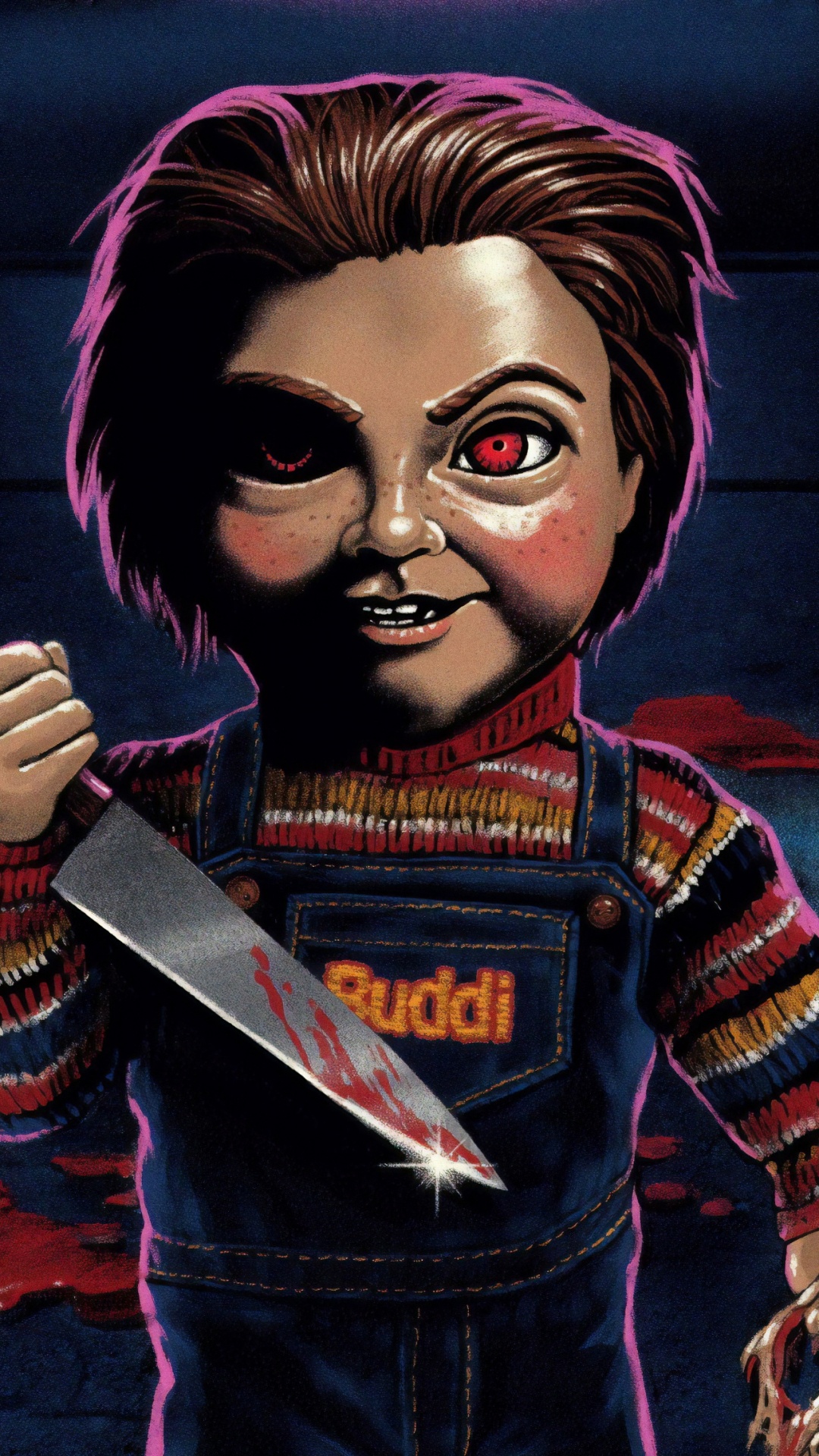 Обои Чайлдс Играть, Чаки, Ларс Klevberg, транспорт, арт в разрешении 1080x1920