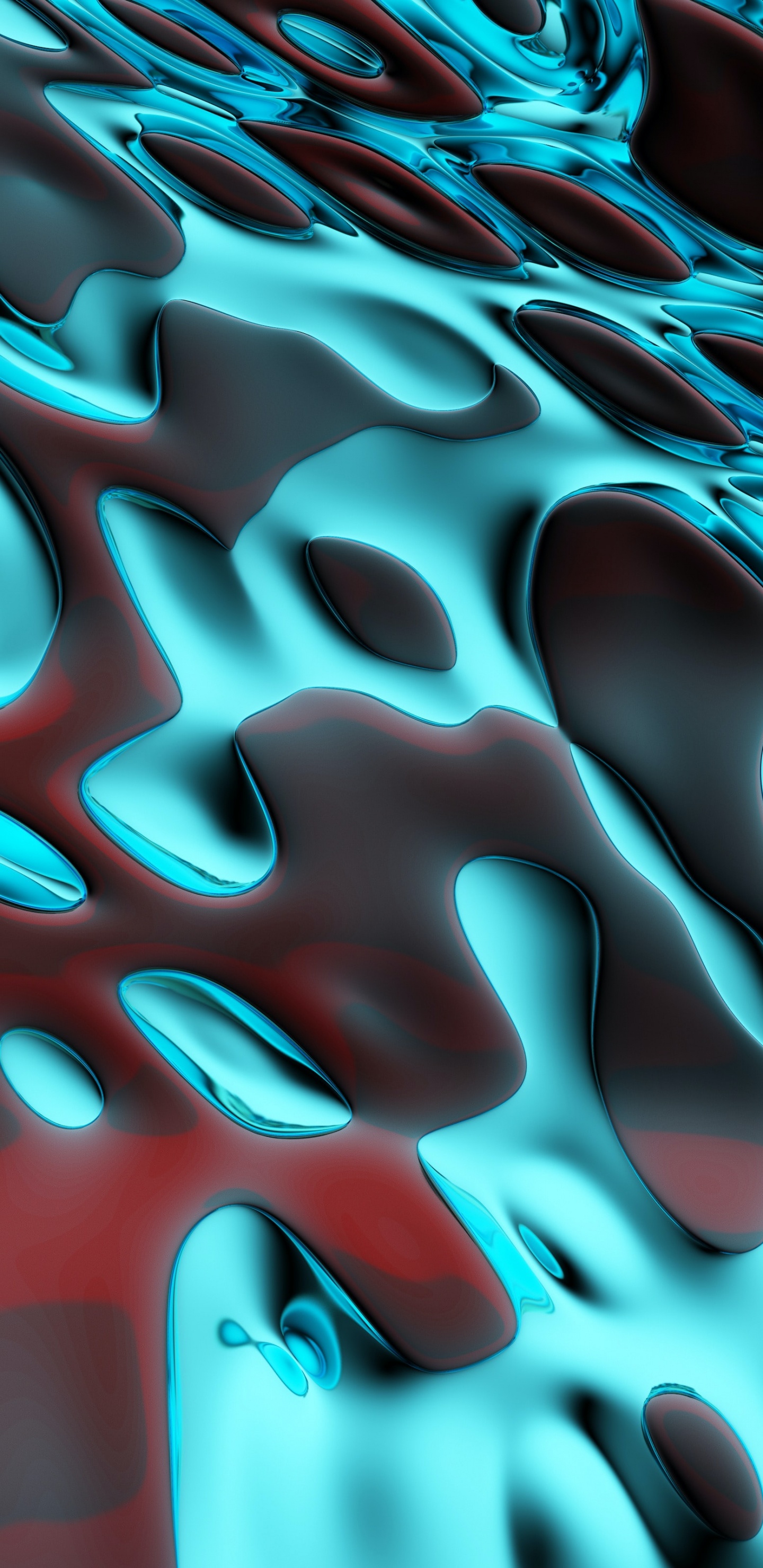 Обои электрик, вода, жидкий, зеленый, свет в разрешении 1440x2960