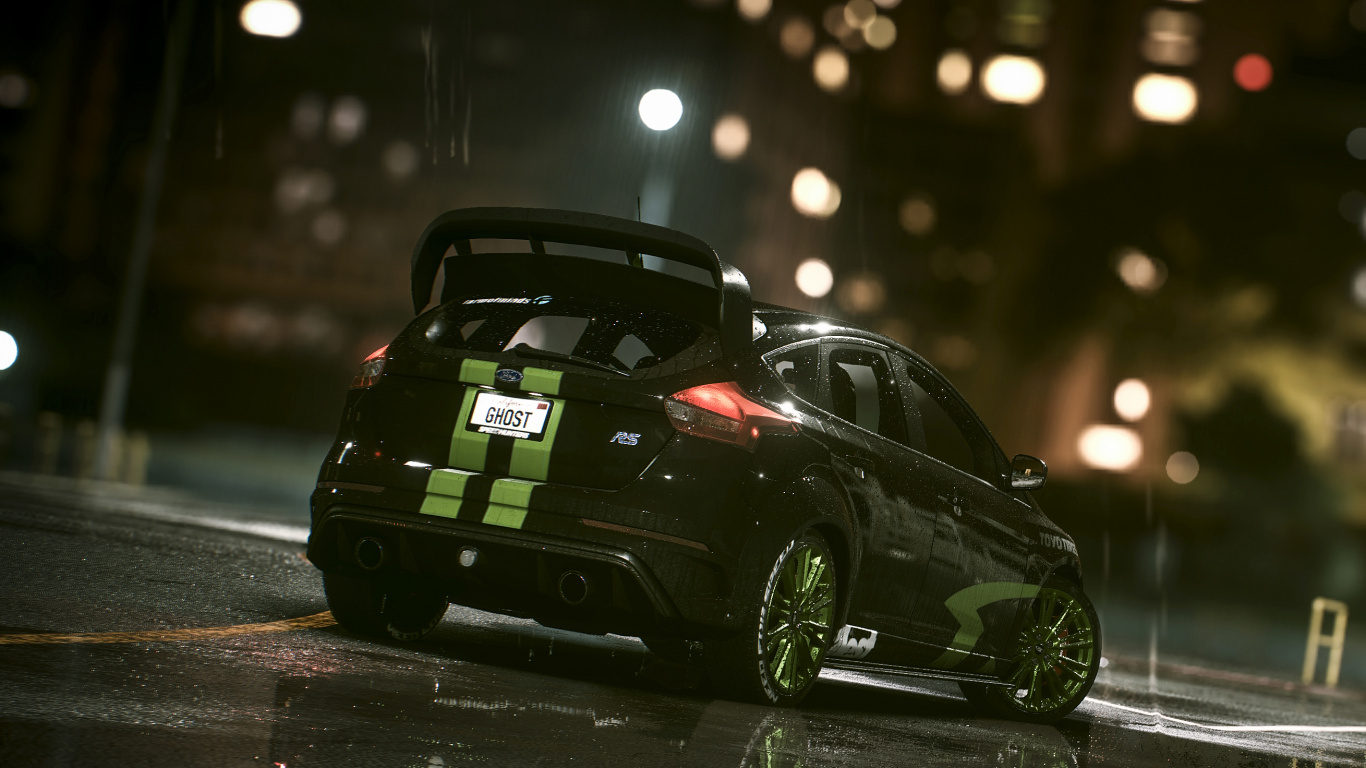 Обои авто, ford, Хэтчбек, городской автомобиль, автомобильное освещение в разрешении 1366x768