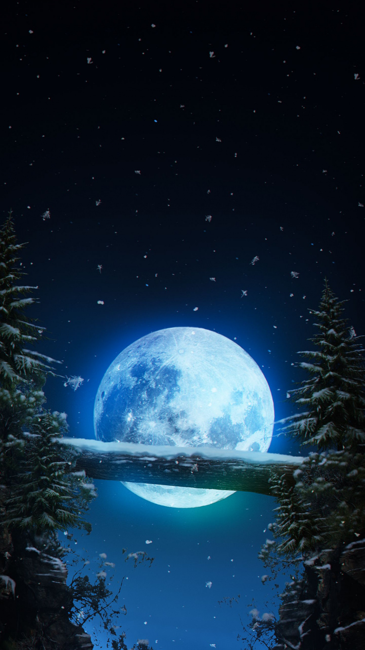 Обои луна, земля, природа, атмосфера, космос в разрешении 750x1334