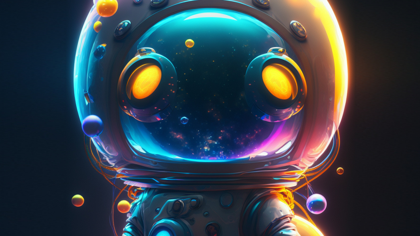 Обои свет, астрономический объект, анимация, космическое пространство, графика в разрешении 1366x768