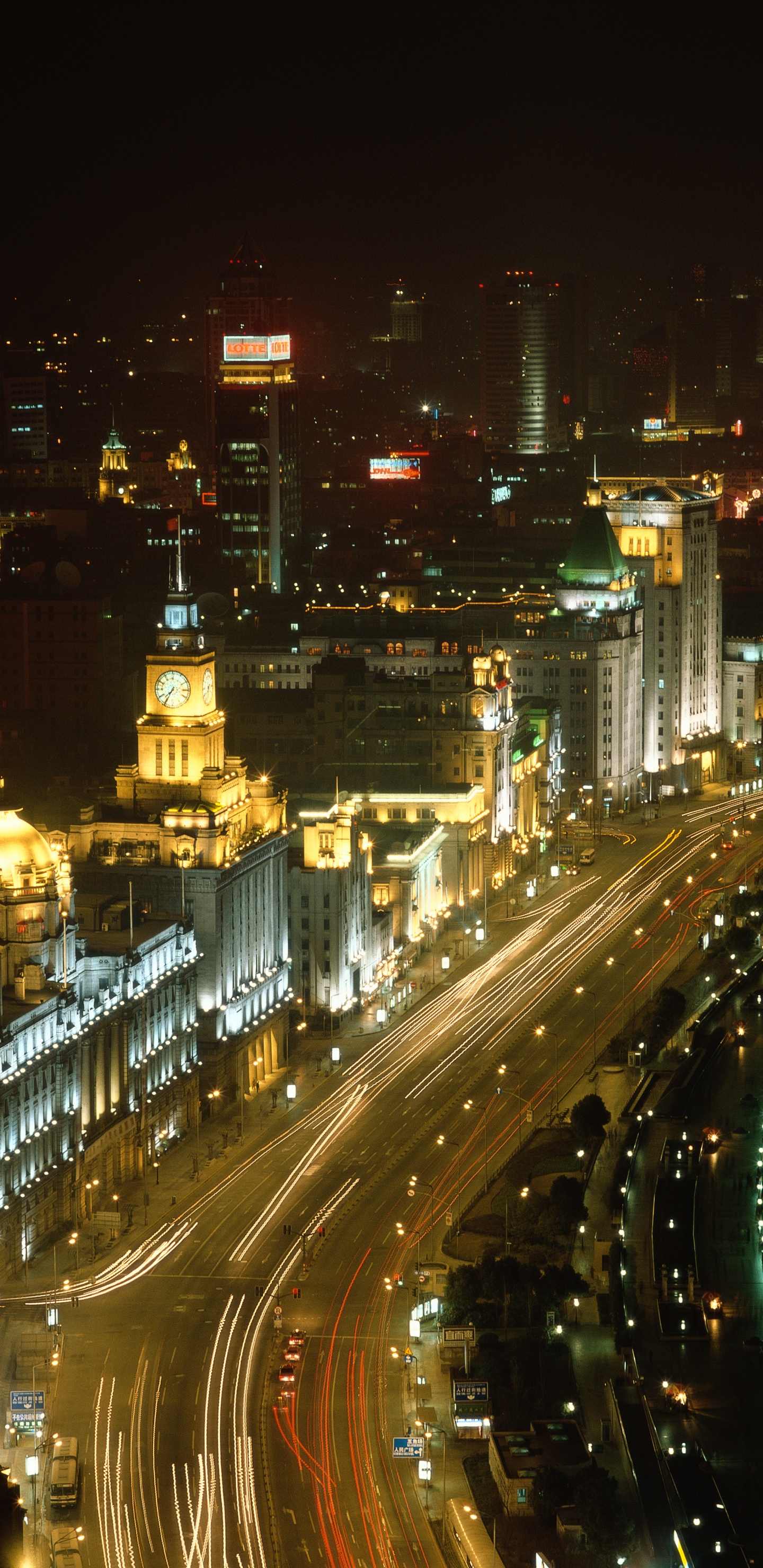 Обои Пудун, ориентир, городской район, город, туризм в разрешении 1440x2960