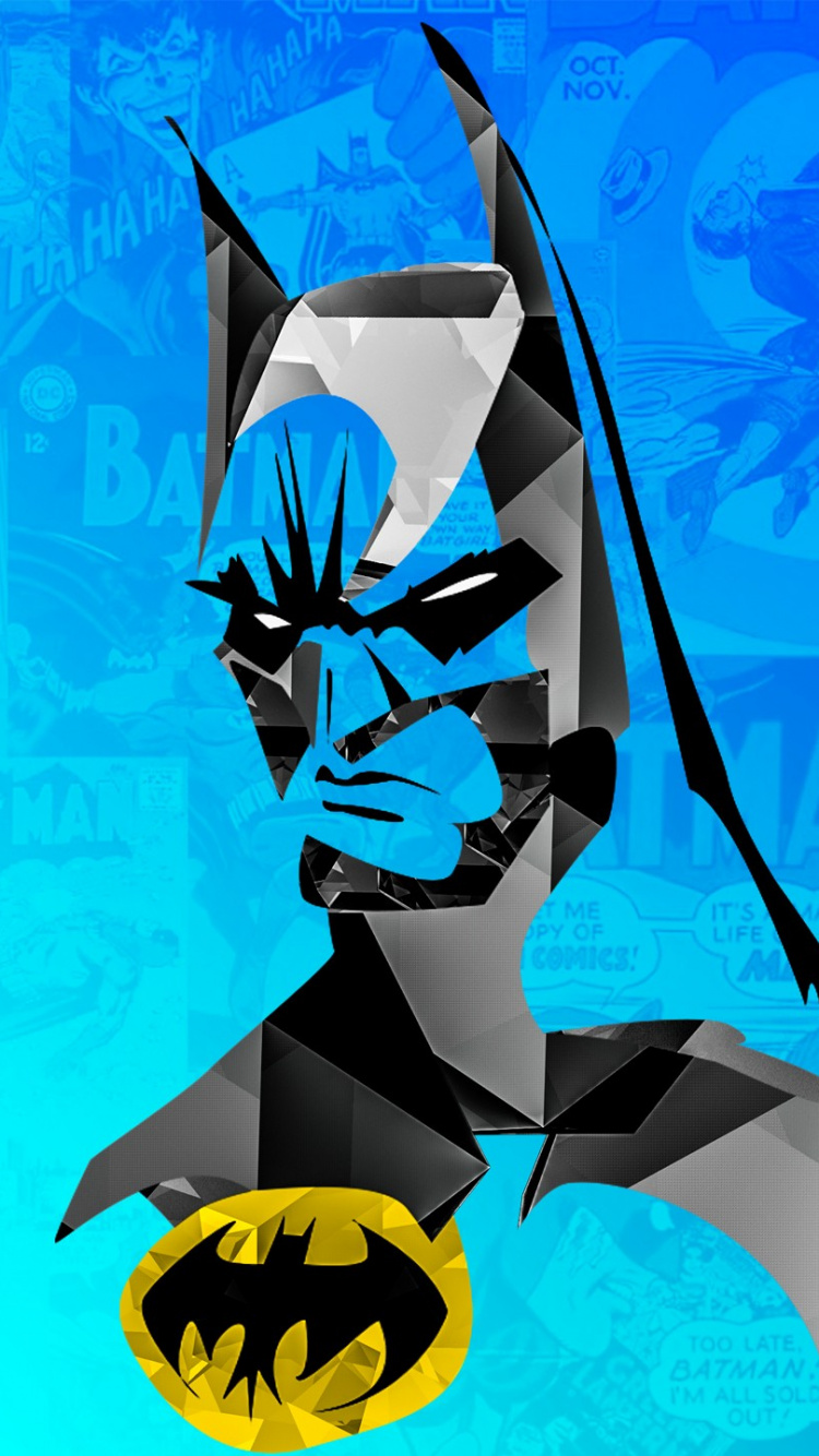 Обои Бэтмен, арт, дайвмастер, лазурный, морская биология в разрешении 750x1334