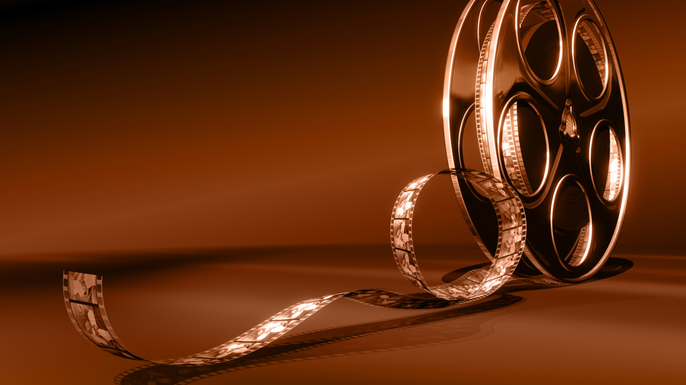 Обои Пленка, свет, металл, кинотеатр, кинофестиваль в разрешении 1366x768