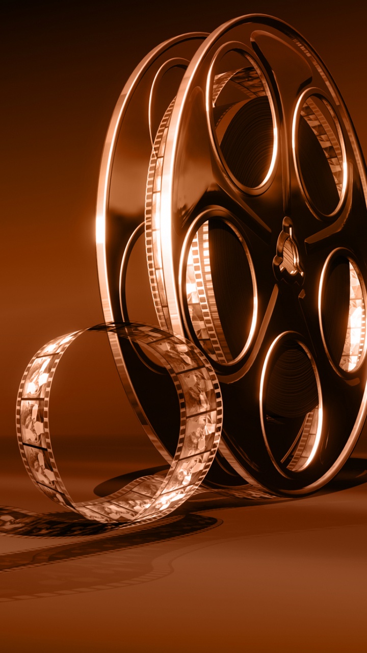 Обои Пленка, свет, металл, кинотеатр, кинофестиваль в разрешении 720x1280