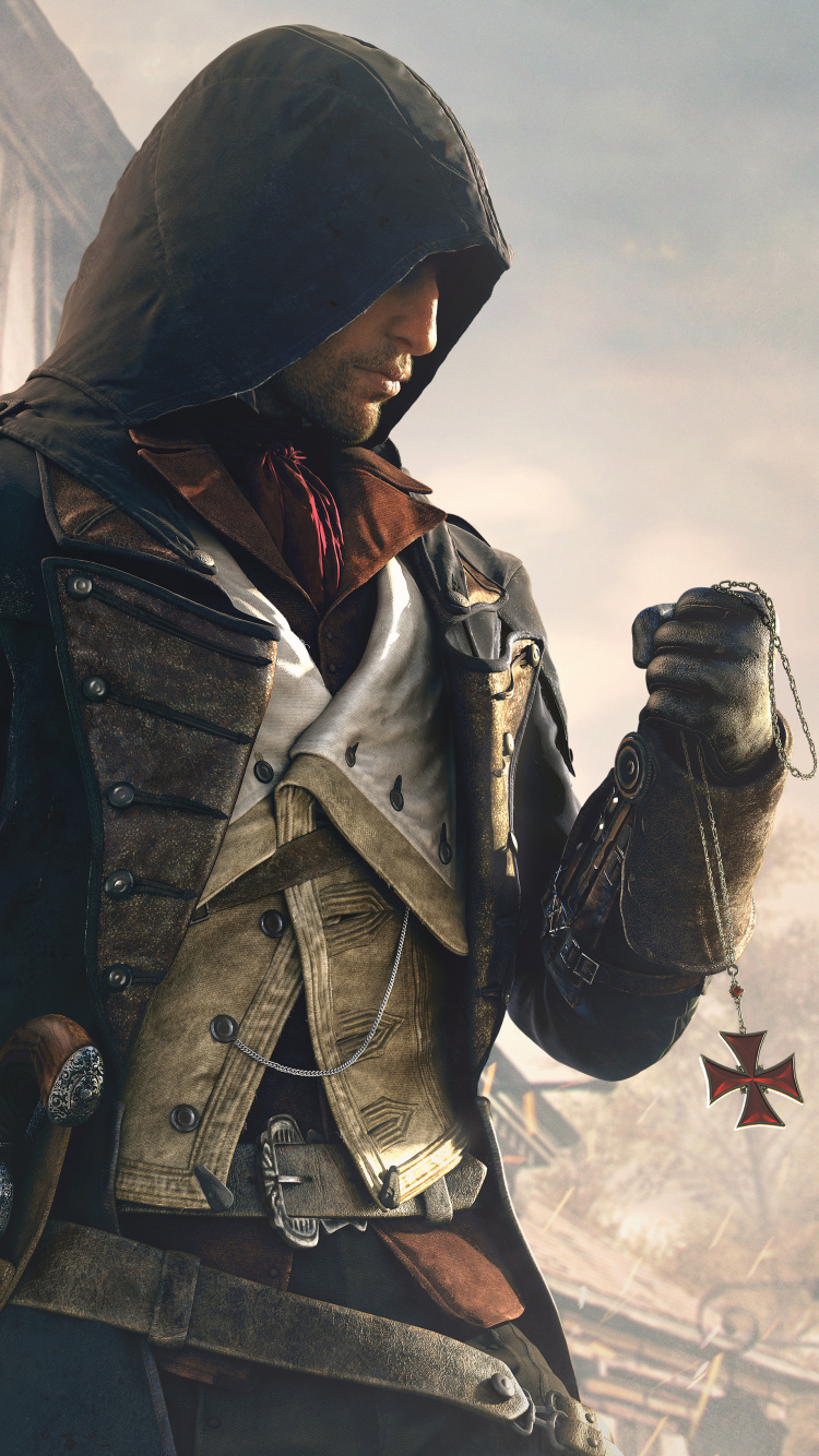 Обои assassins creed unity, assassins creed syndicate, Арно Дориан, ubisoft, компьютерная игра в разрешении 750x1334