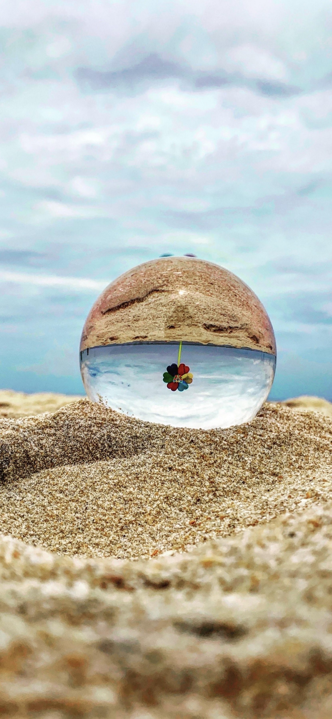 Обои вода, облако, древесина, дерево, горизонт в разрешении 1125x2436