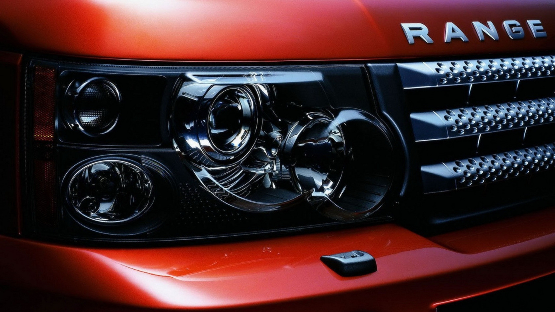 Обои land rover, авто, фара, автомобильное освещение, свет в разрешении 1920x1080