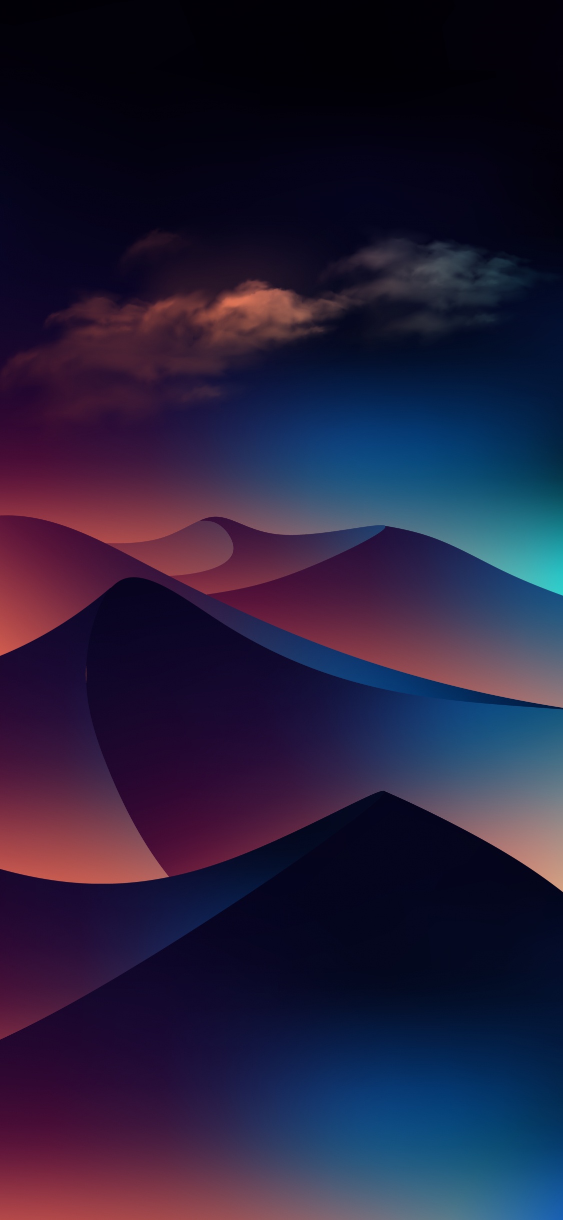 Обои атмосфера, облако, экорегион, природа, лазурный в разрешении 1125x2436