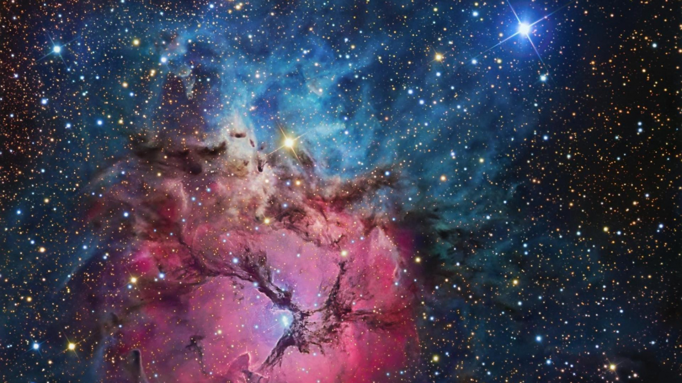 Обои космический телескоп Хаббл, телескоп, НАСА, туманность, Галактика в разрешении 1366x768