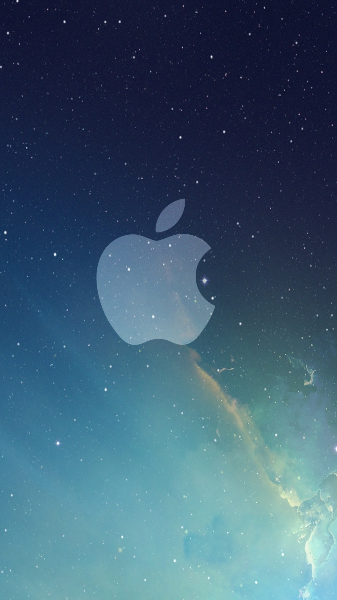 Обои apple, синий, атмосфера, лазурный, космос в разрешении 1080x1920