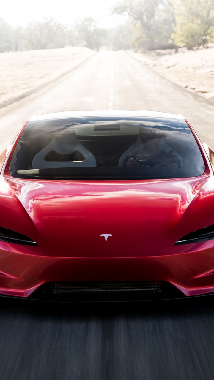 Обои Tesla Roadster, авто, Tesla Model S, спорткар, суперкар в разрешении 720x1280