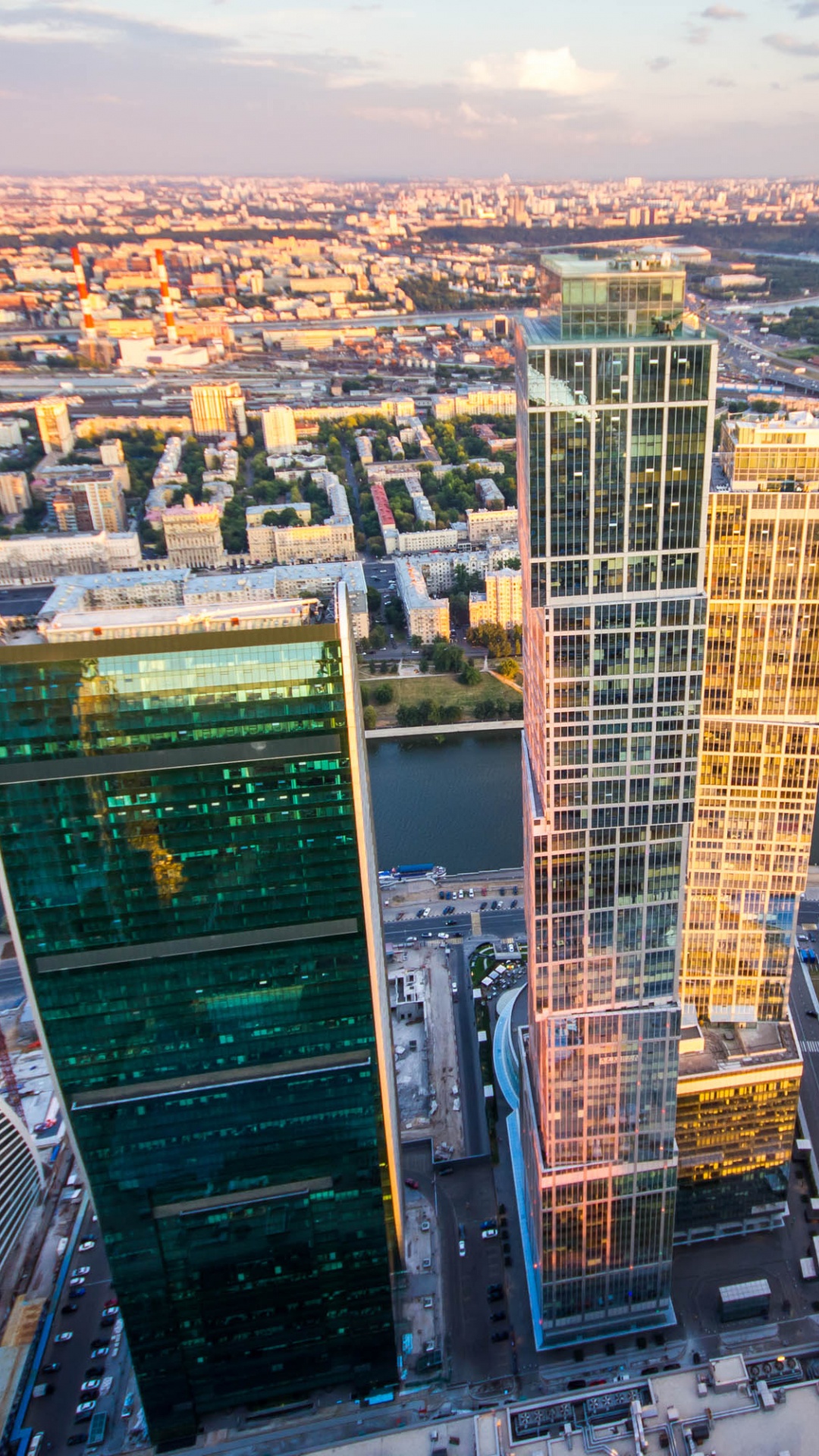 Обои башня Федерации, вышка, смотровая площадка, небоскреб, городской пейзаж в разрешении 1080x1920