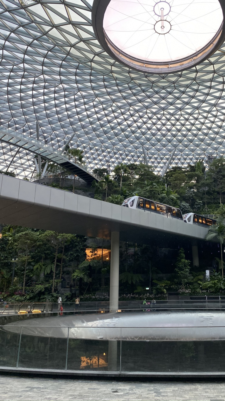 Обои Сингапур, ориентир, дневное освещение, водные элементы, фонарь на крыше в разрешении 750x1334