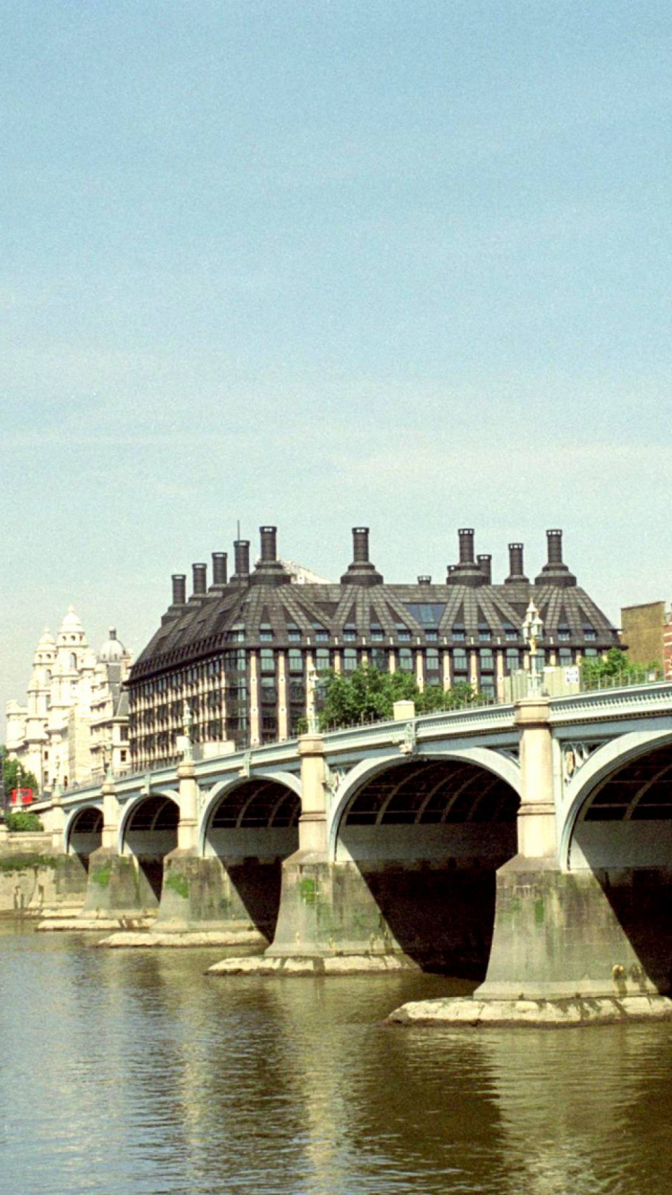 Обои здание парламента, вестминстерский дворец, Биг Бен, ориентир, мост в разрешении 750x1334