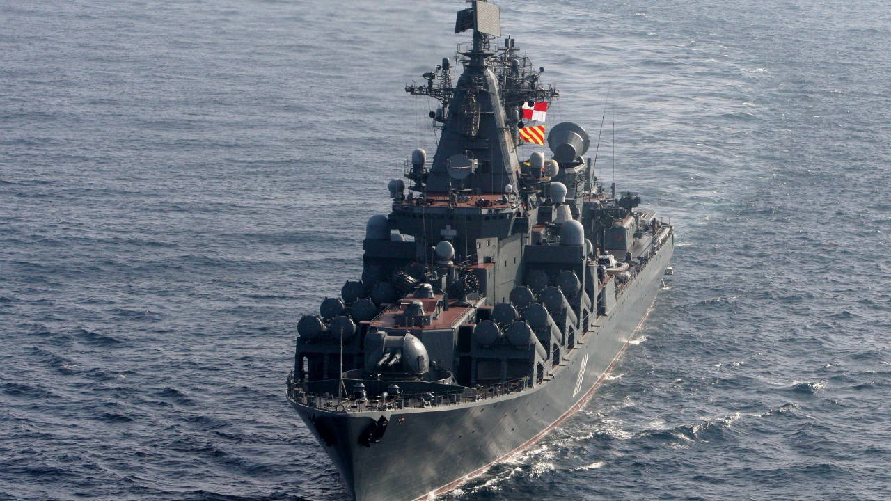 Обои военно-морской флот России, российский флот, морское ведомство, Слава класса крейсер, военный корабль в разрешении 1280x720