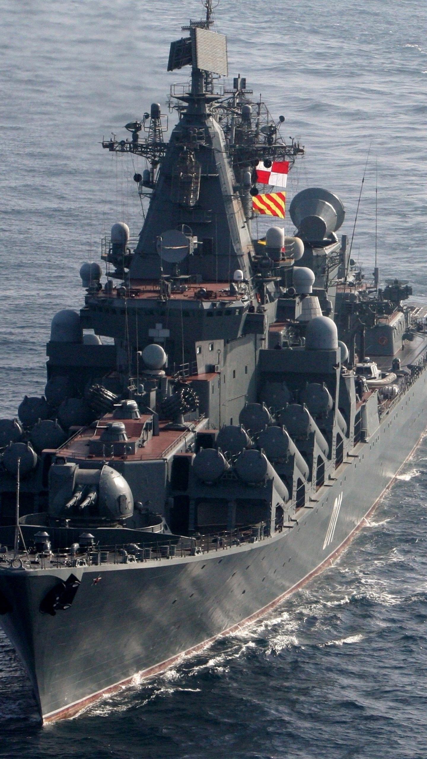 Обои военно-морской флот России, российский флот, морское ведомство, Слава класса крейсер, военный корабль в разрешении 1440x2560
