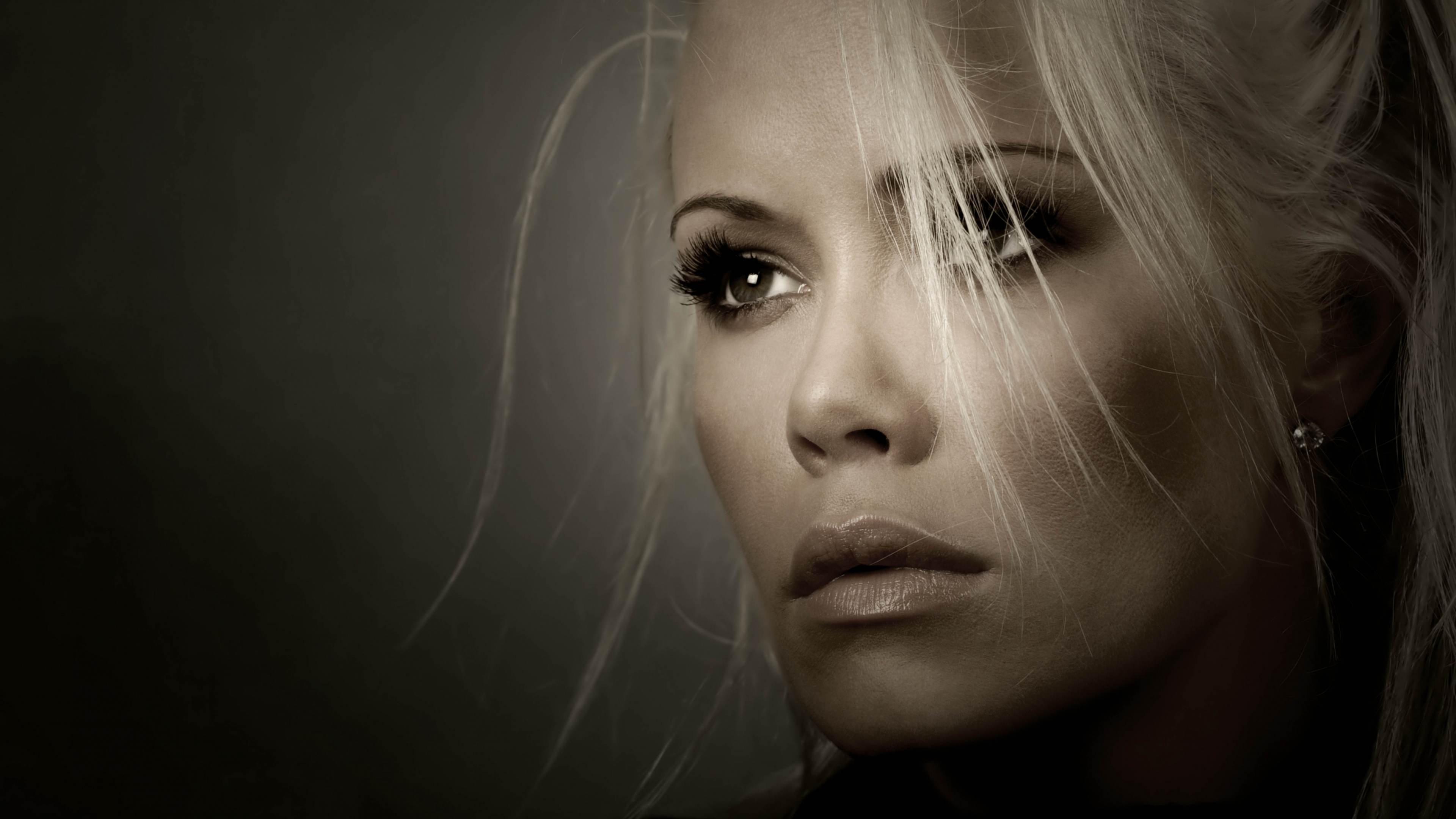 Обои бровь, красота, нос, щека, подбородок в разрешении 3840x2160