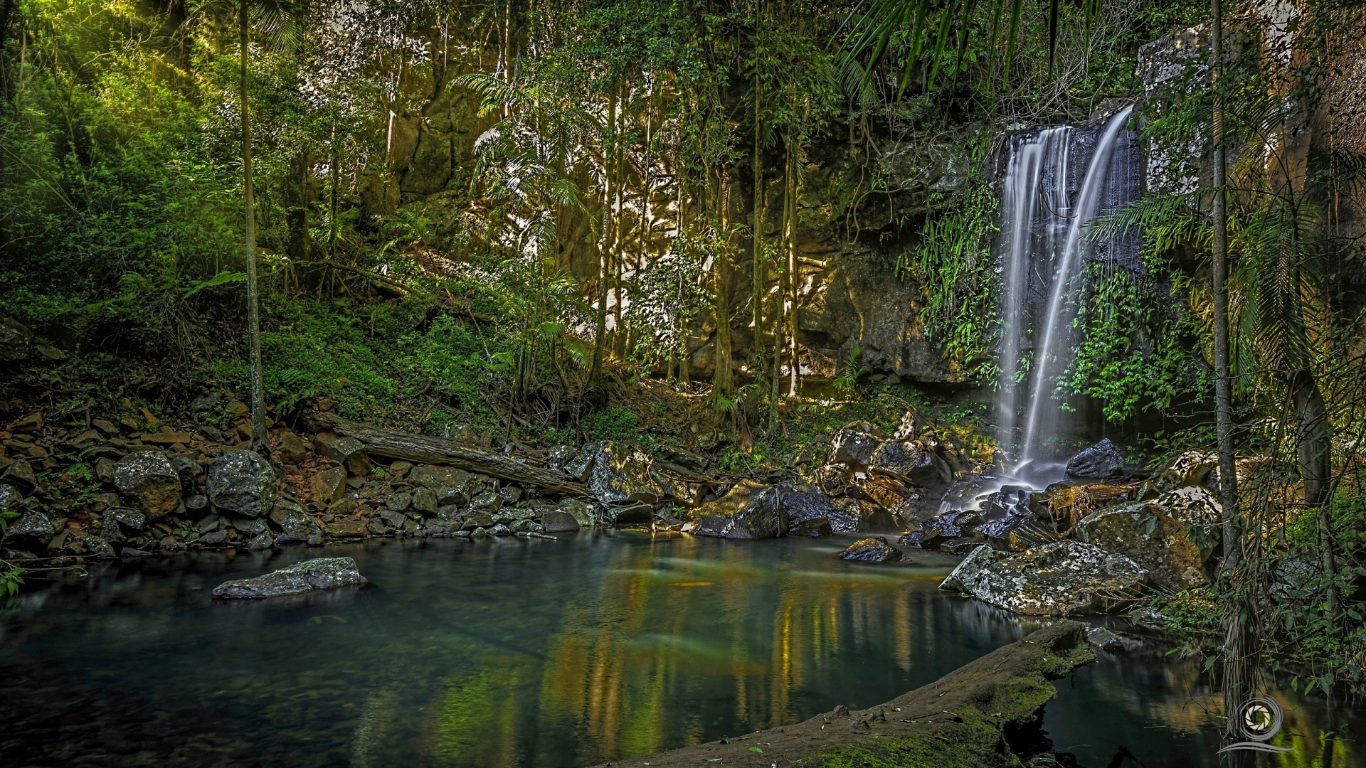 Обои водопад, природный заповедник, реки, водоем, природа в разрешении 1920x1080