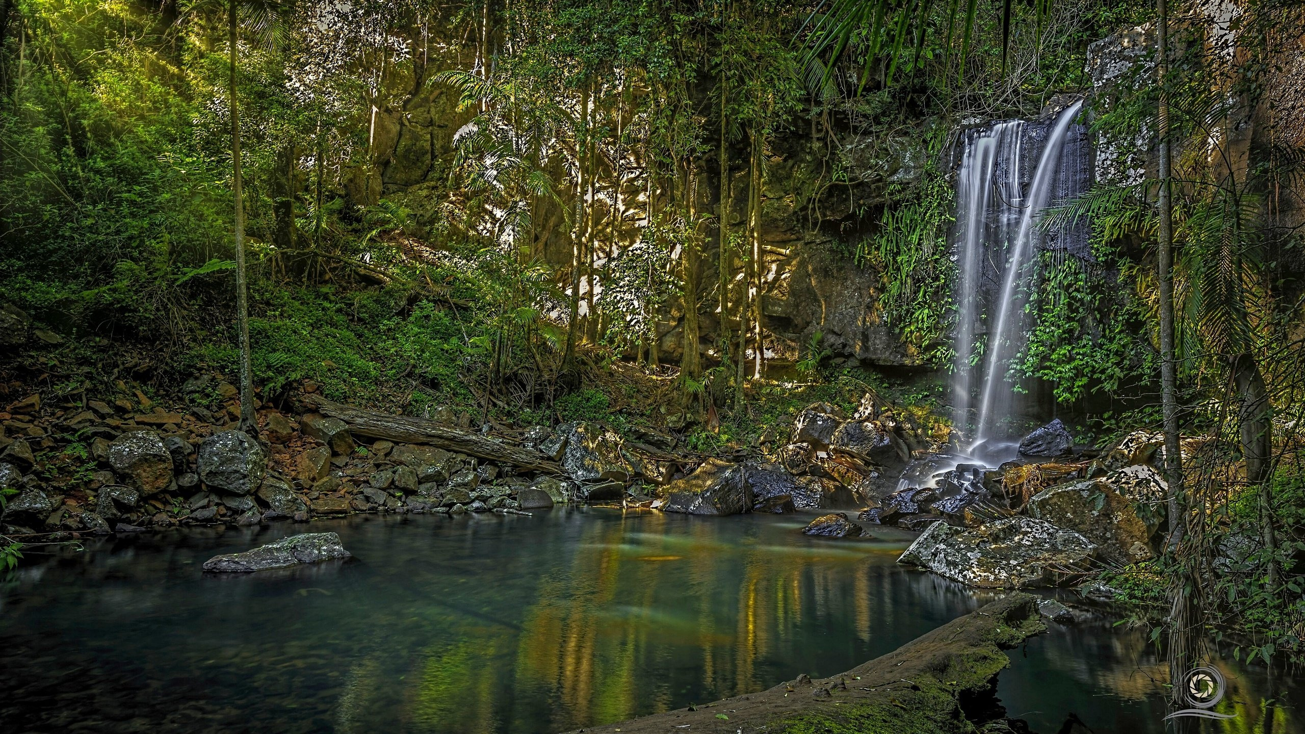 Обои водопад, природный заповедник, реки, водоем, природа в разрешении 2560x1440