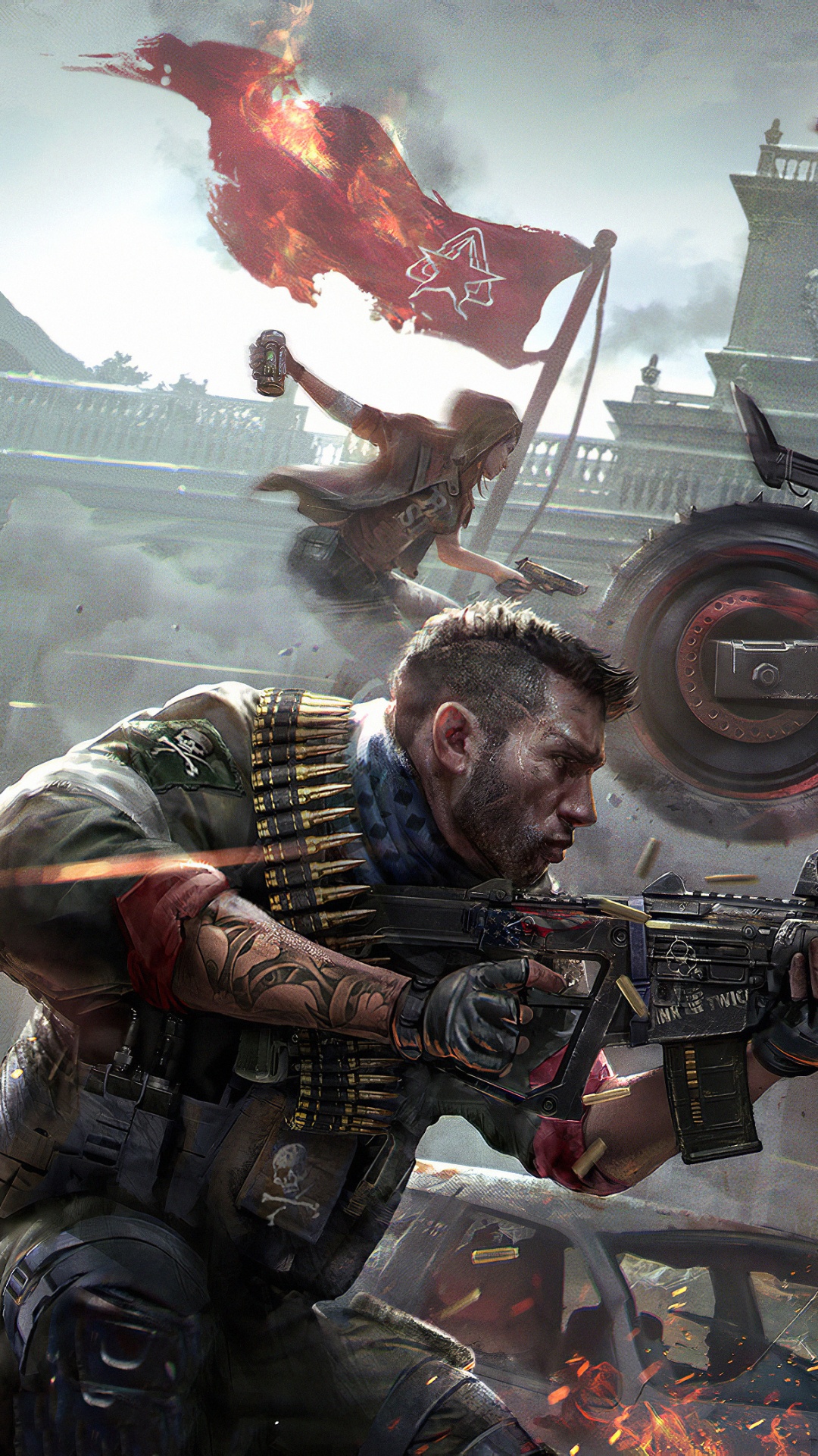 Обои хомефронт революция искусства, homefront the revolution, хомфронт, концепт арт, арт в разрешении 1080x1920