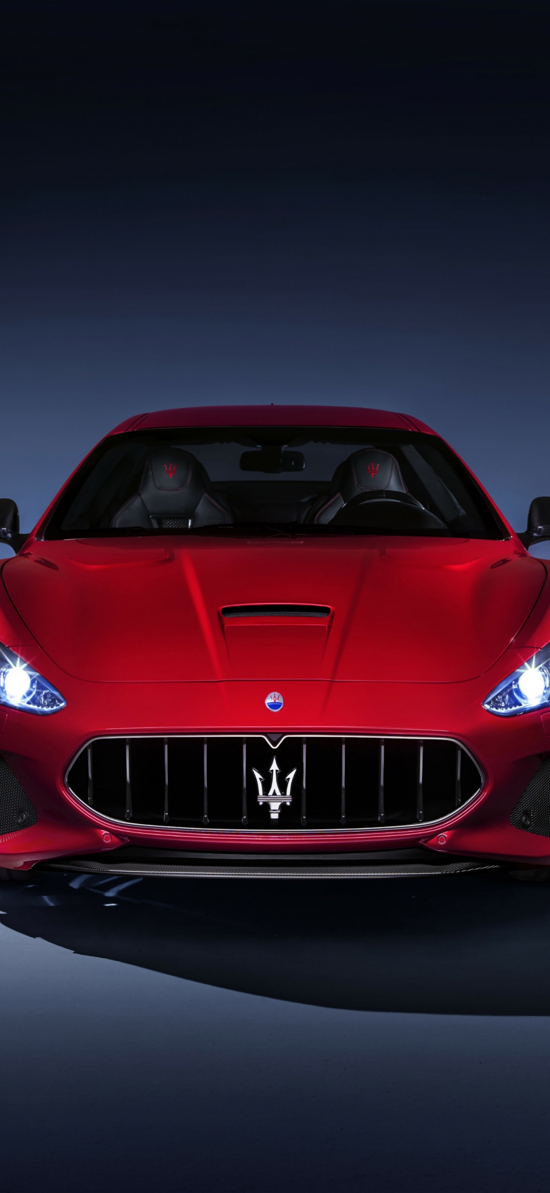 Обои Мазерати, авто, спорткар, Гранд туреры, кузов купе в разрешении 1125x2436