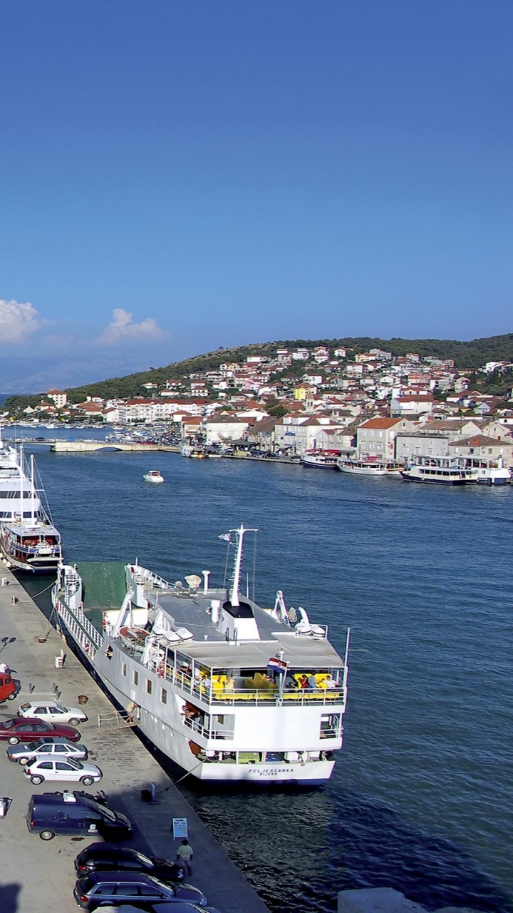 Обои Далмация, гавань, город, городской район, порт в разрешении 720x1280