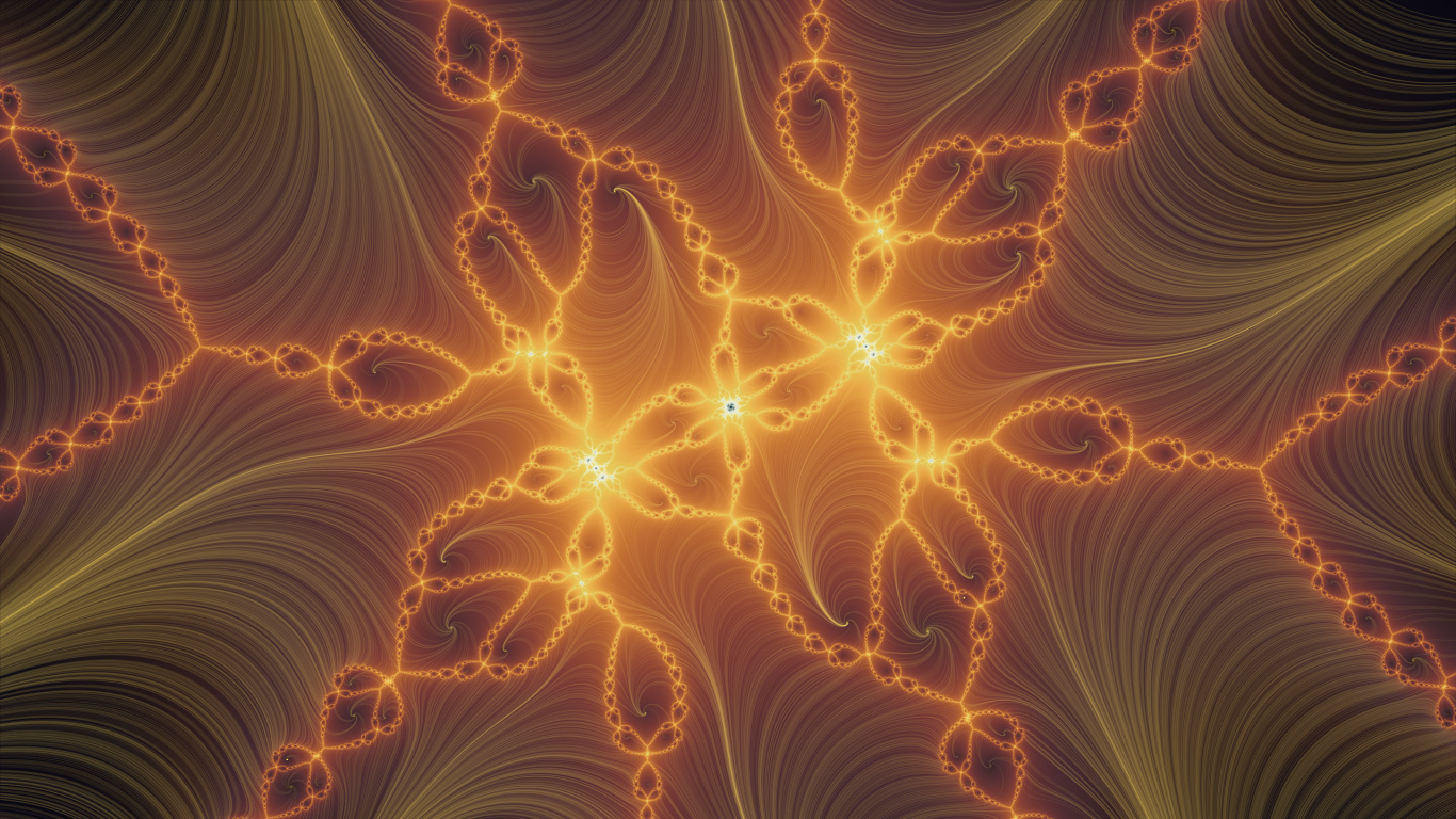 Обои фрактальное искусство, свет, узор, пространство, космос в разрешении 1366x768