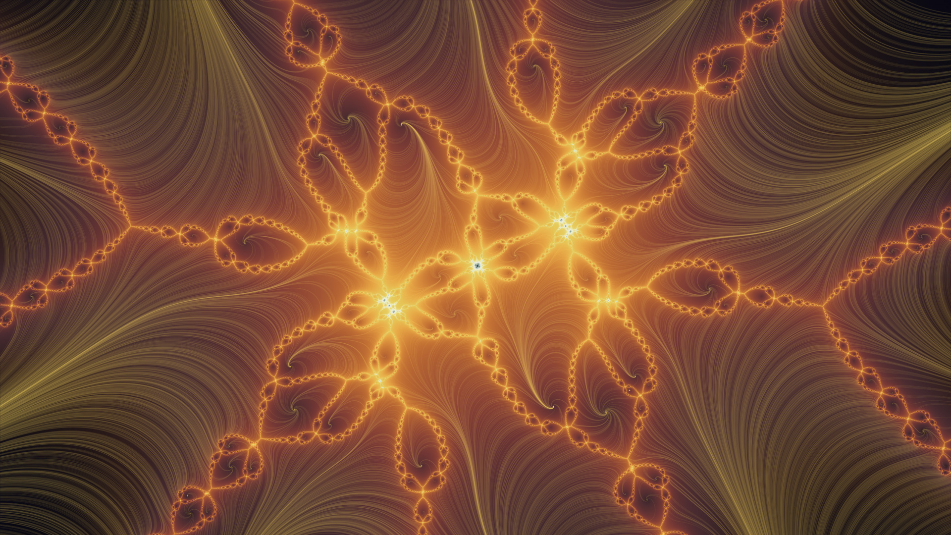 Обои фрактальное искусство, свет, узор, пространство, космос в разрешении 1920x1080