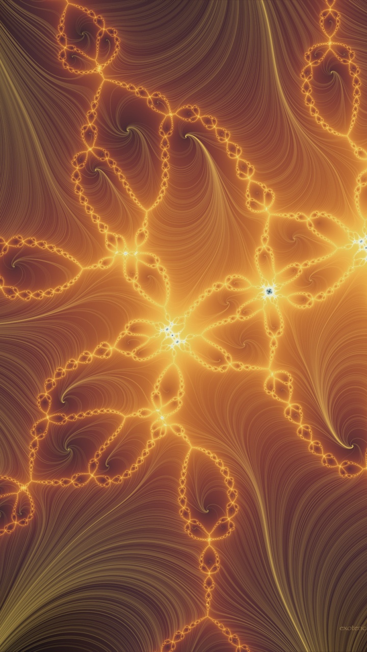 Обои фрактальное искусство, свет, узор, пространство, космос в разрешении 720x1280