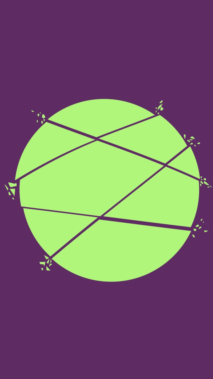 Обои круг, красочность, пурпур, пурпурный цвет, диаграмма в разрешении 720x1280