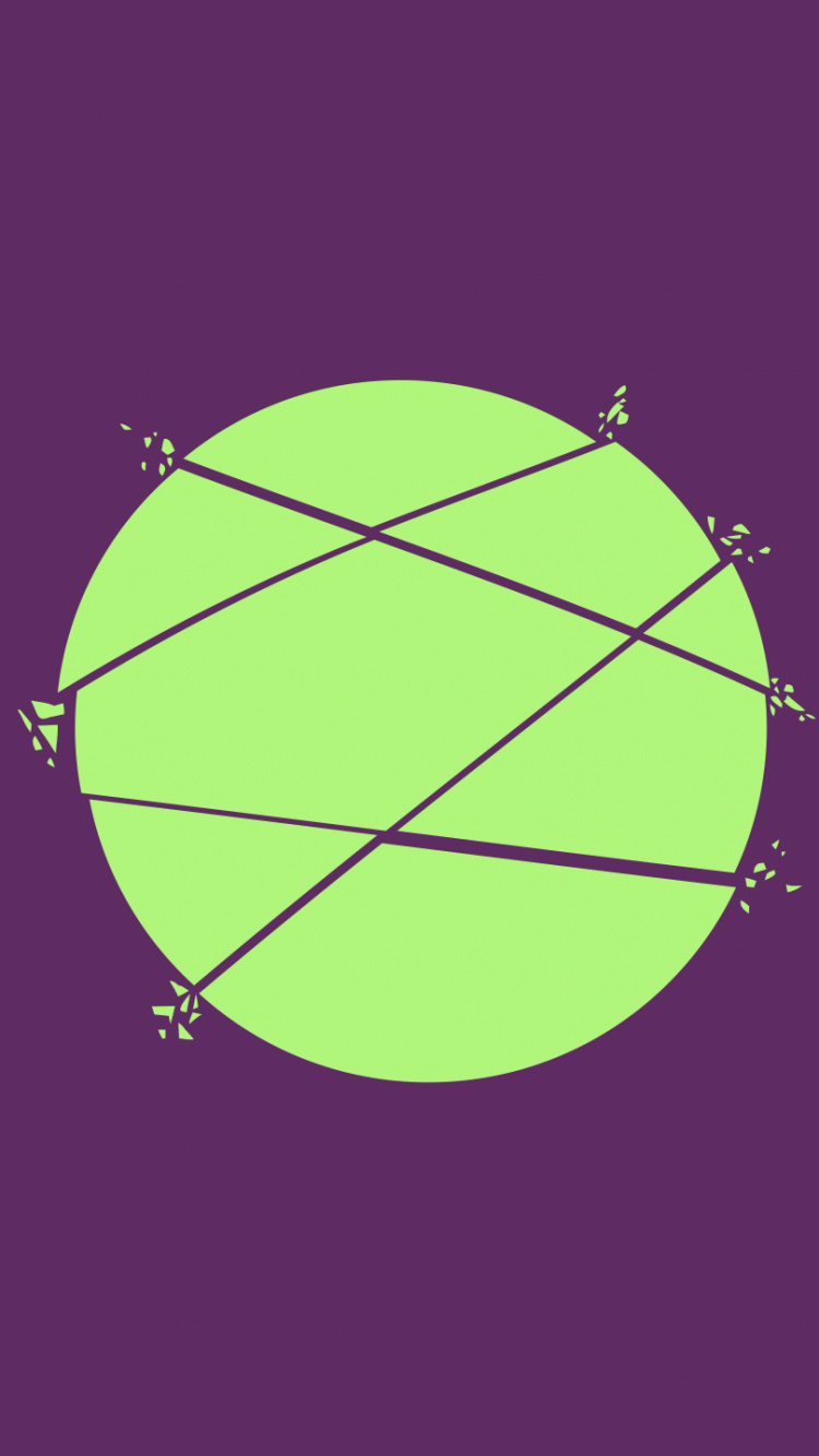 Обои круг, красочность, пурпур, пурпурный цвет, диаграмма в разрешении 750x1334