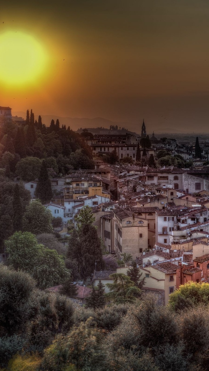 Обои городской район, городской пейзаж, город, городок, ночь в разрешении 720x1280