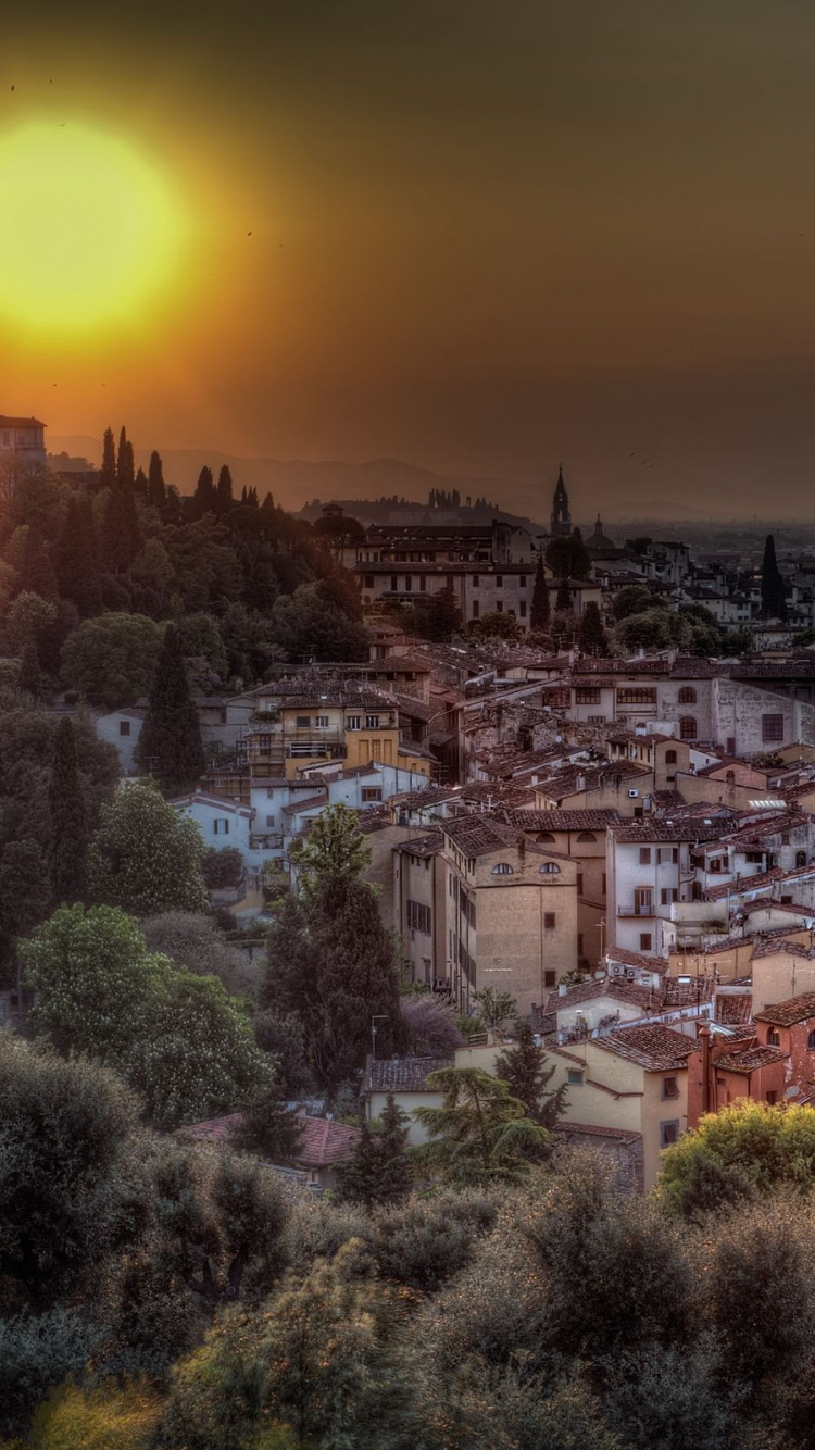 Обои городской район, городской пейзаж, город, городок, ночь в разрешении 750x1334