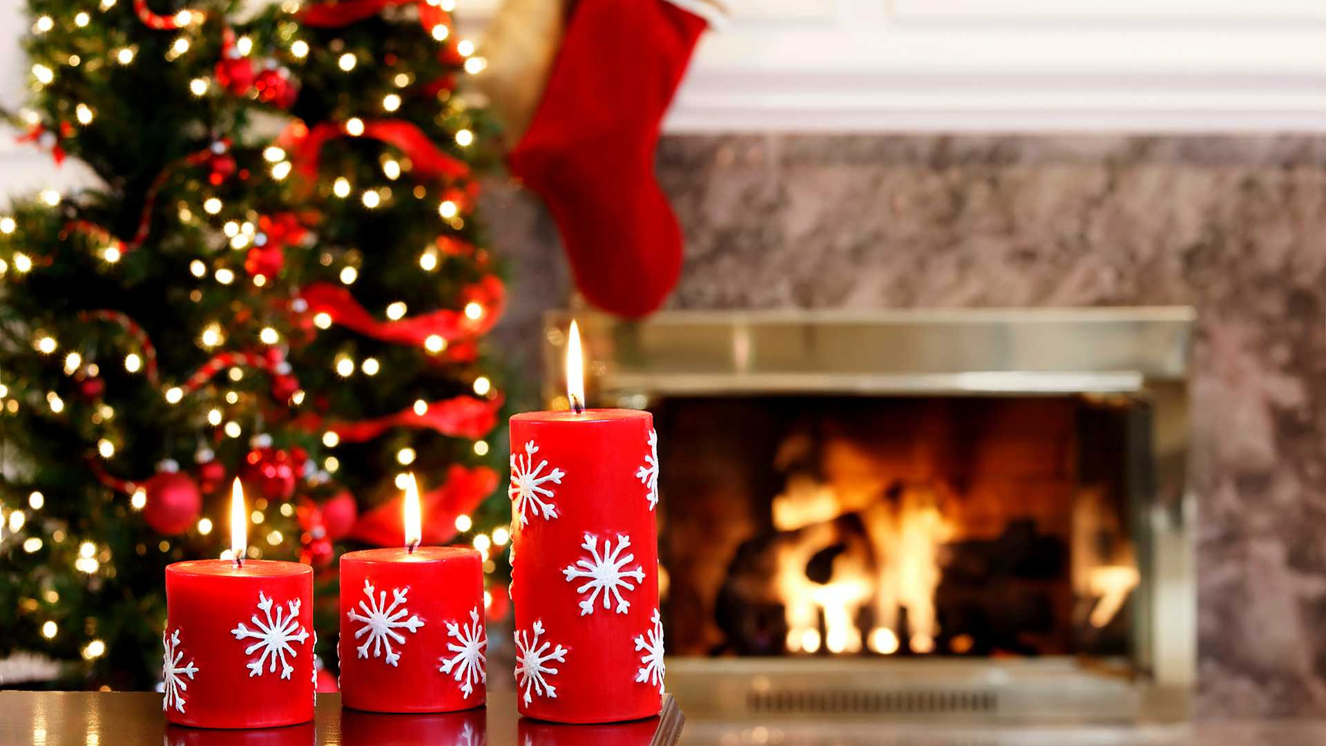 Обои Рождественский день, Рождество, Рождественские украшения, рождественский орнамент, традиция в разрешении 1920x1080