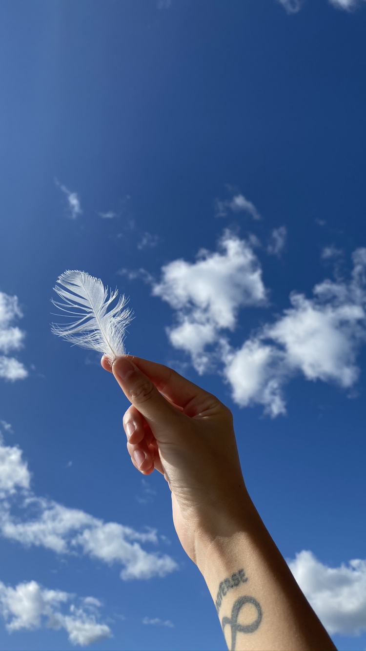 Обои наука, палец, дневное время, облако, наручные в разрешении 750x1334