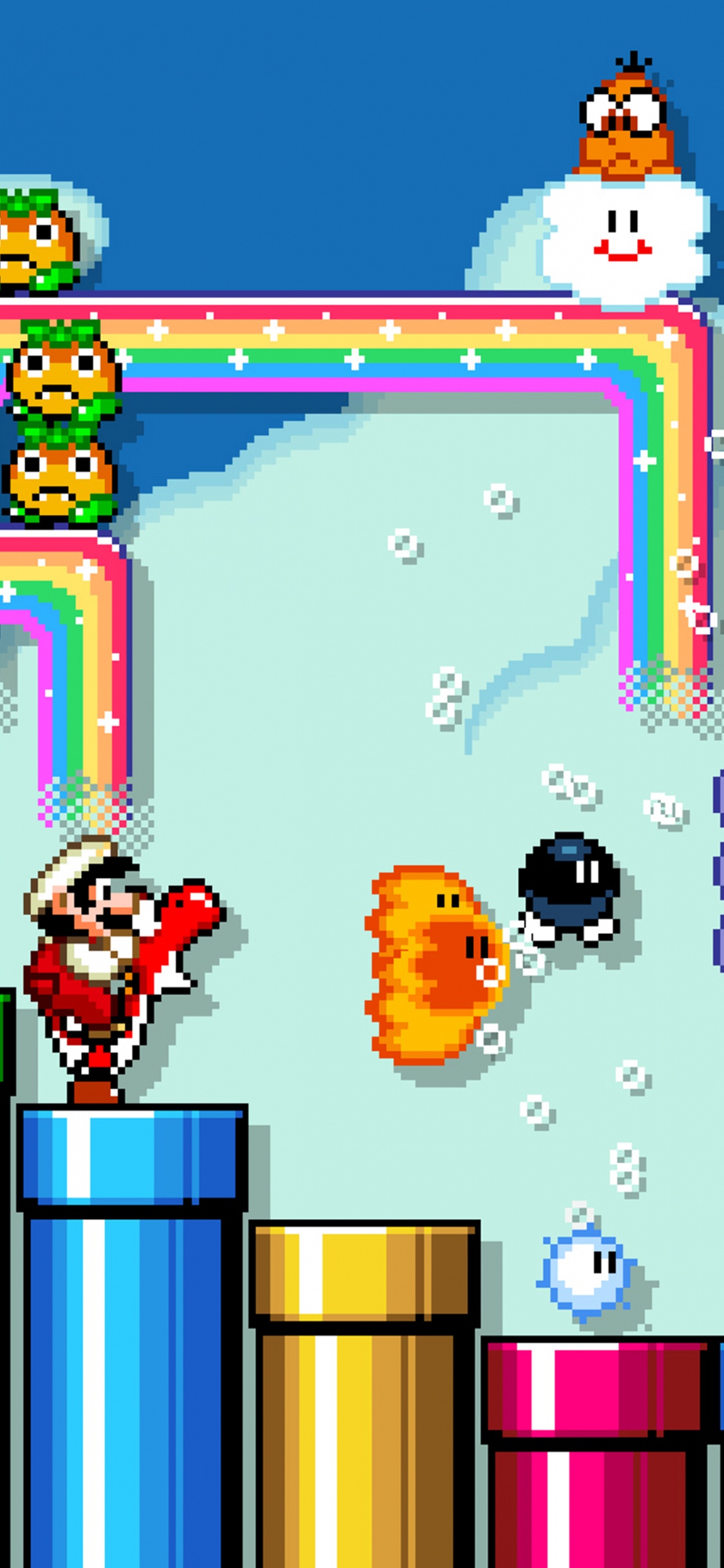 Обои Марио, супер марио производитель 2, wii u, nintendo switch, лаборатория Nintendo в разрешении 1125x2436