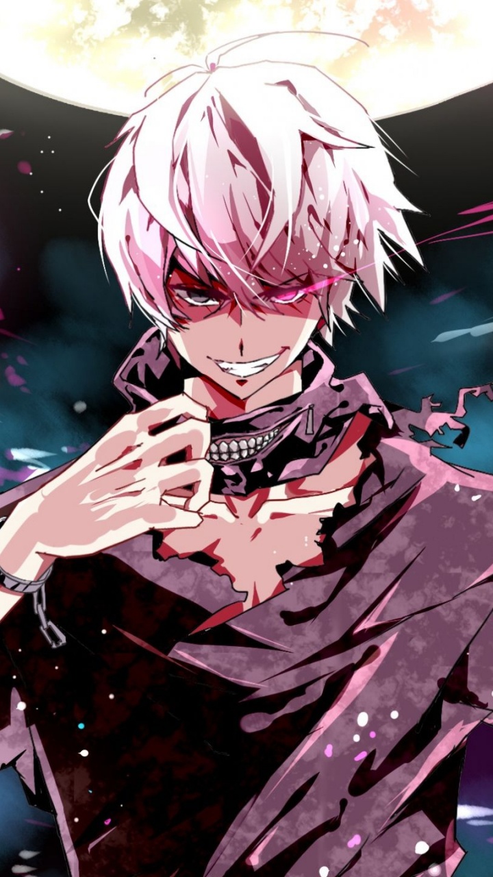 Обои Кен kaneki, Токио вурдалак, вурдалак, аниме, монстр в разрешении 720x1280