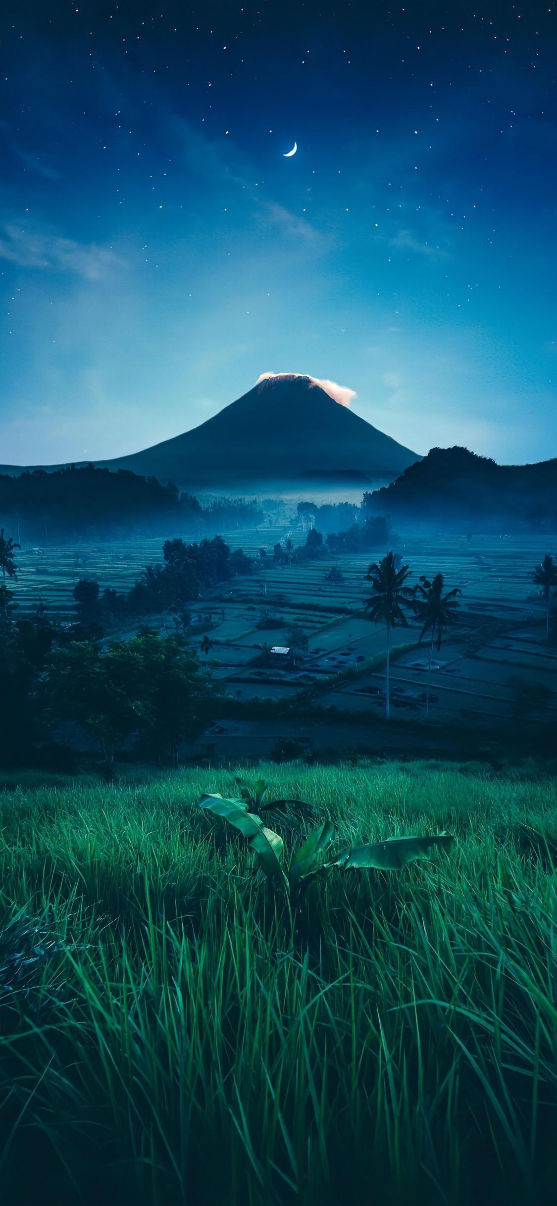 Обои вулканы Бали, Гора Агунг, Гора Батур, ретрит на бали-гармонии, вулкан в разрешении 1125x2436