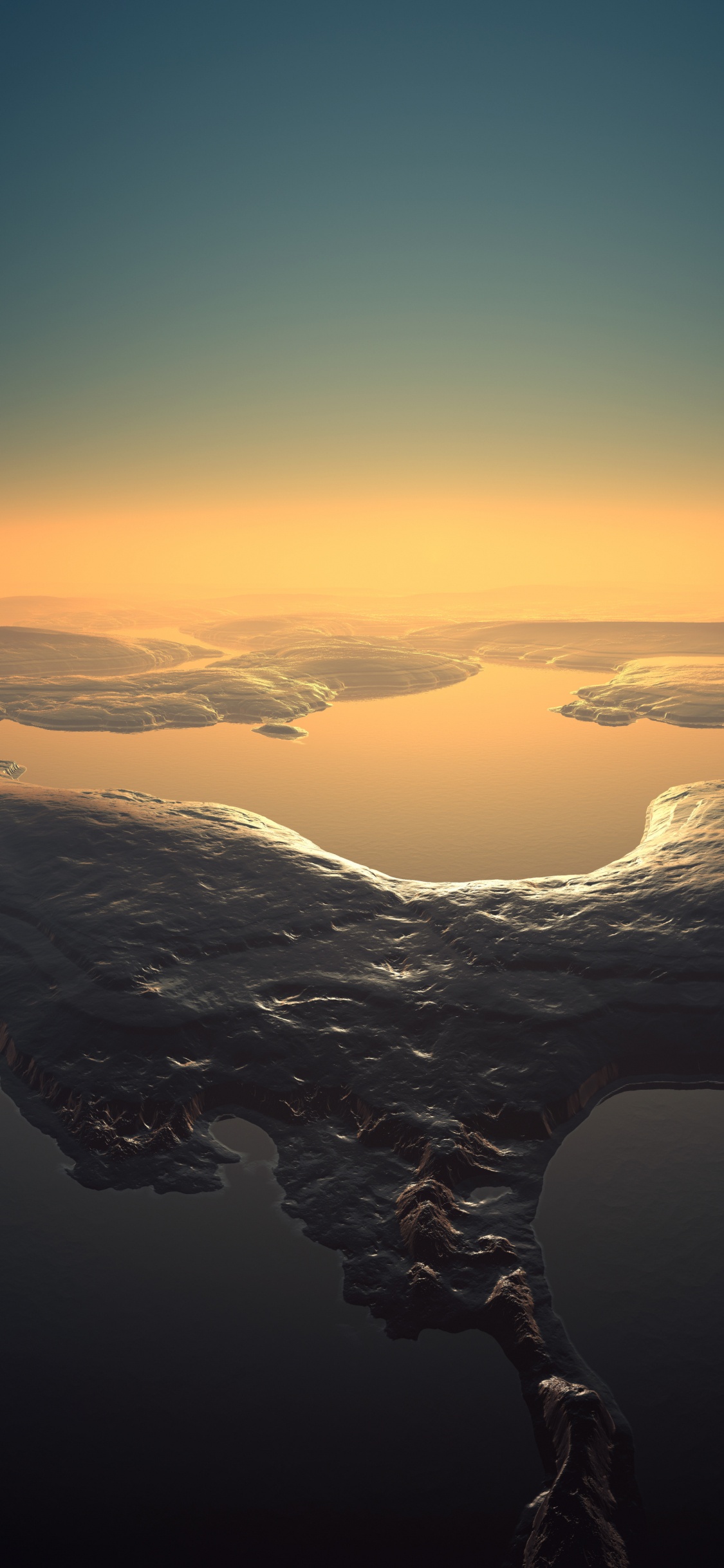 Обои macbook, горизонт, атмосфера, закат, восход солнца в разрешении 1125x2436