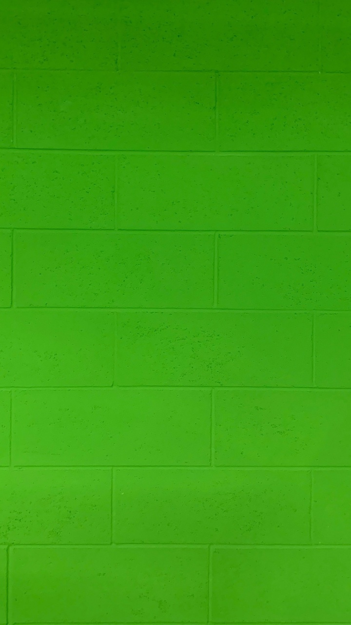 Обои стена, кирпич, текстура, зеленый, желтый в разрешении 720x1280