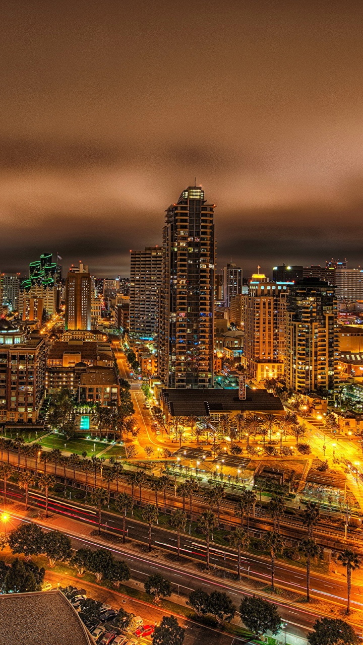 Обои Сан Диего, городской пейзаж, город, городской район, метрополия в разрешении 720x1280