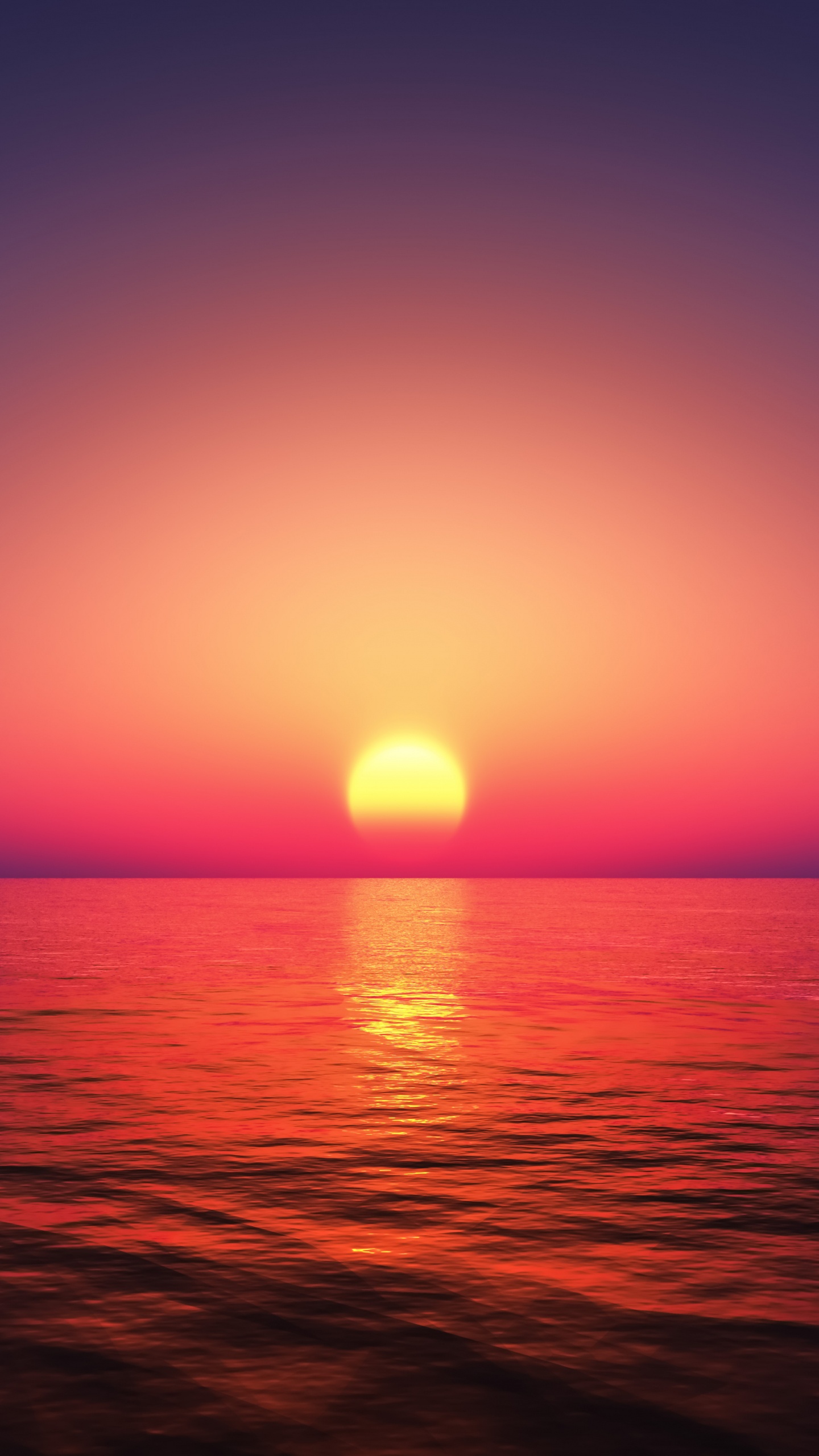 Обои горизонт, вода, атмосфера, дневное время, экорегион в разрешении 1440x2560