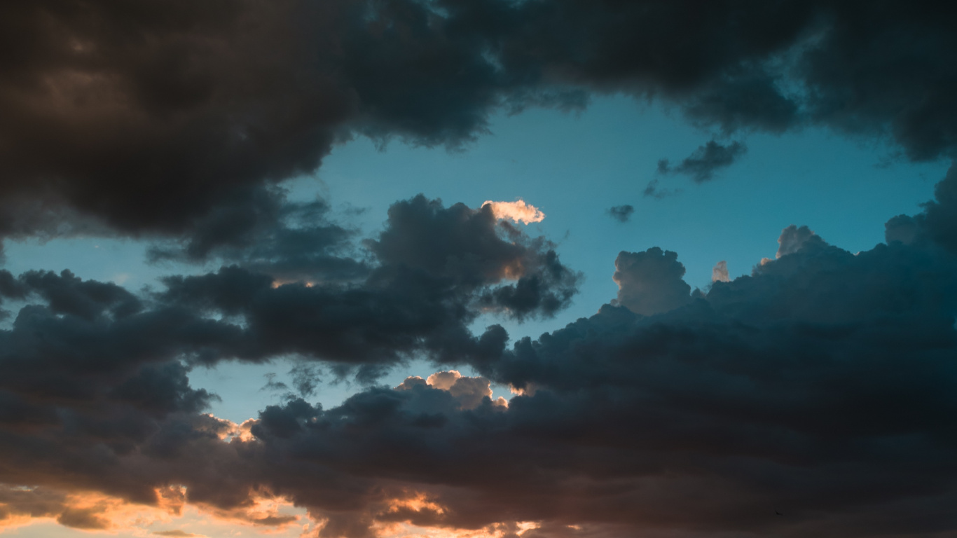 Обои побережье темный закат, закат, андроид, сумрак, телефон в разрешении 1366x768