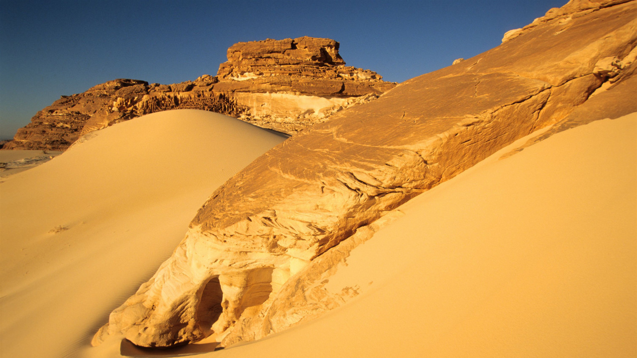 Обои рок, эрг, поющий песок, пустыня, Дюна в разрешении 1280x720