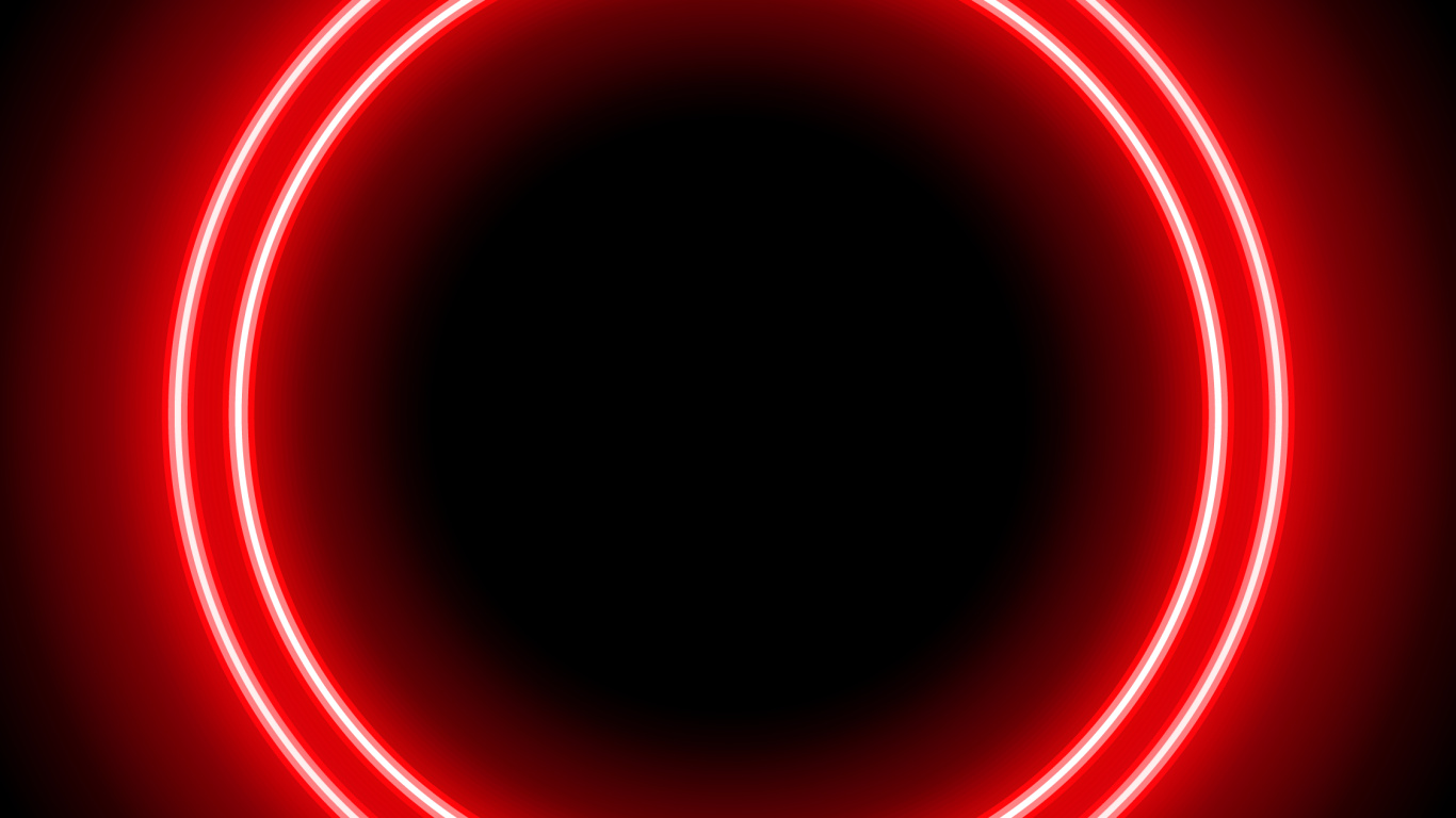 Обои амолед, OLED, свет, неоновая вывеска, красный цвет в разрешении 1366x768