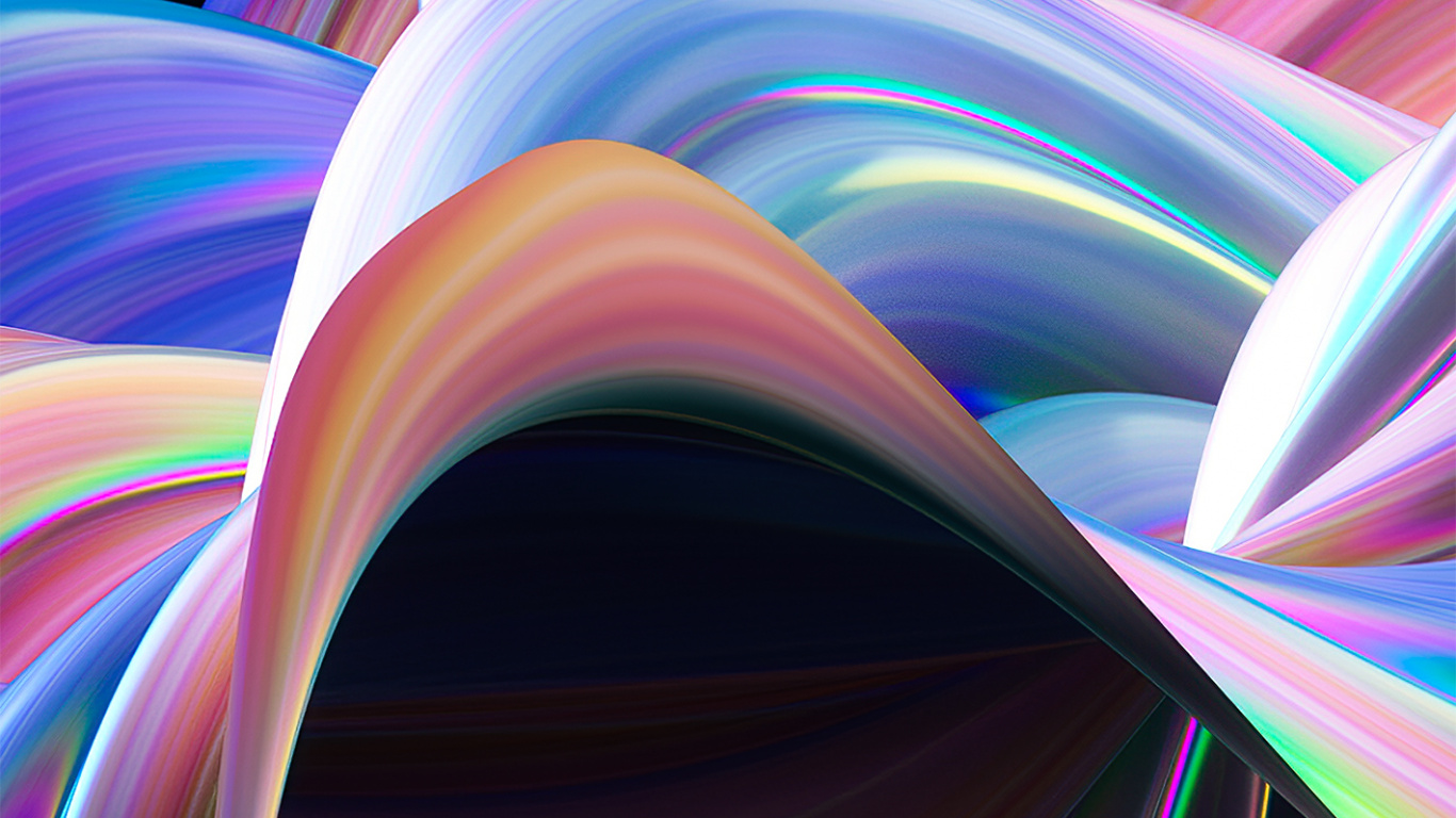 Обои свет, фрактальное искусство, геометрия, красочность, пурпур в разрешении 1366x768