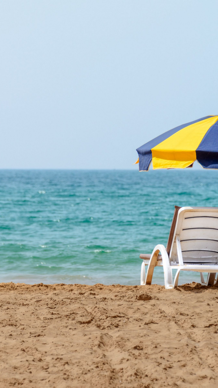 Обои море, пляж, вода, природа, побережье в разрешении 750x1334